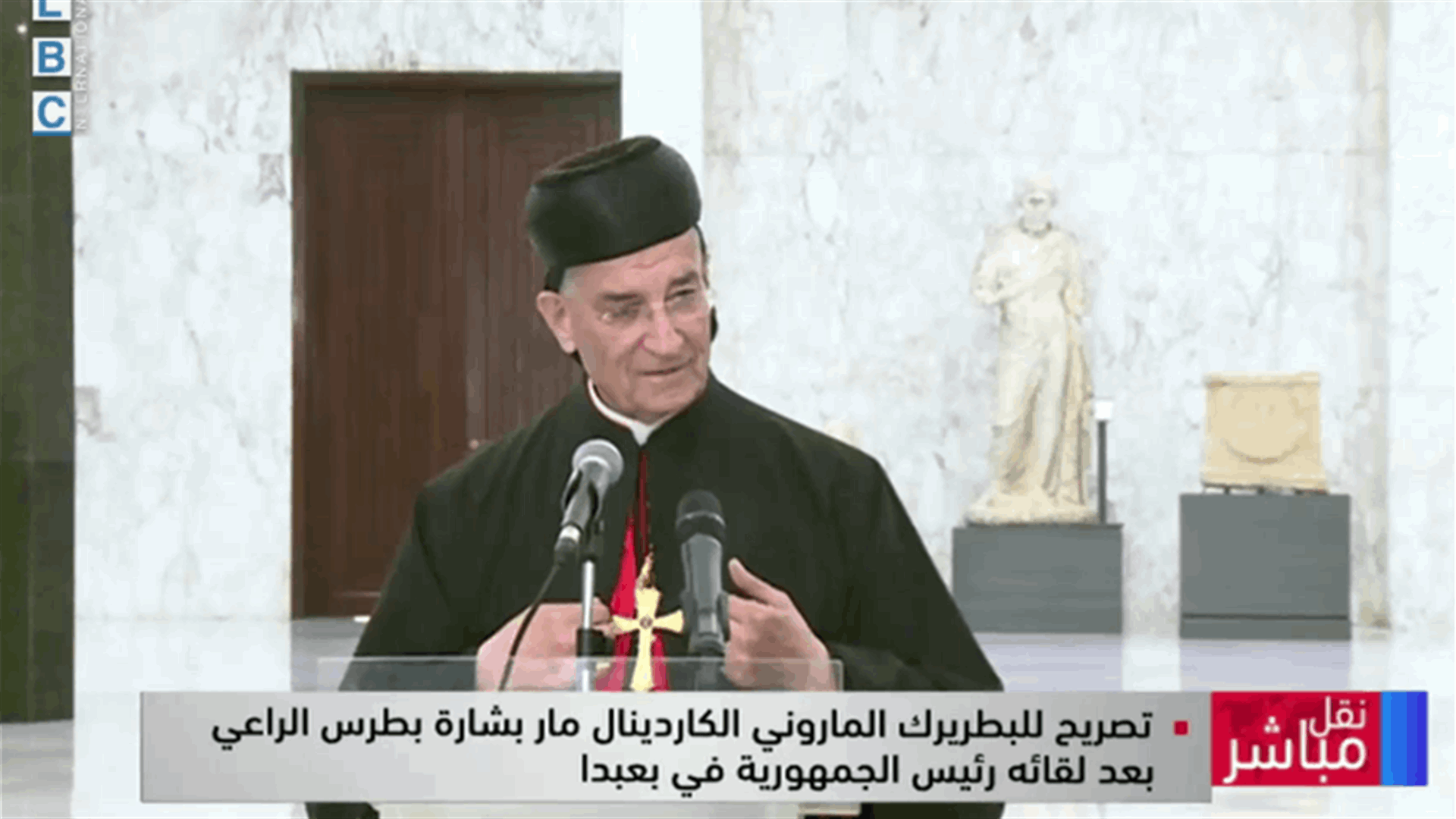 الراعي من بعبدا: الحياد يعني دولة قوية وجيشا قوياً ولا إشكال بهذا الموضوع مع الرئيس عون