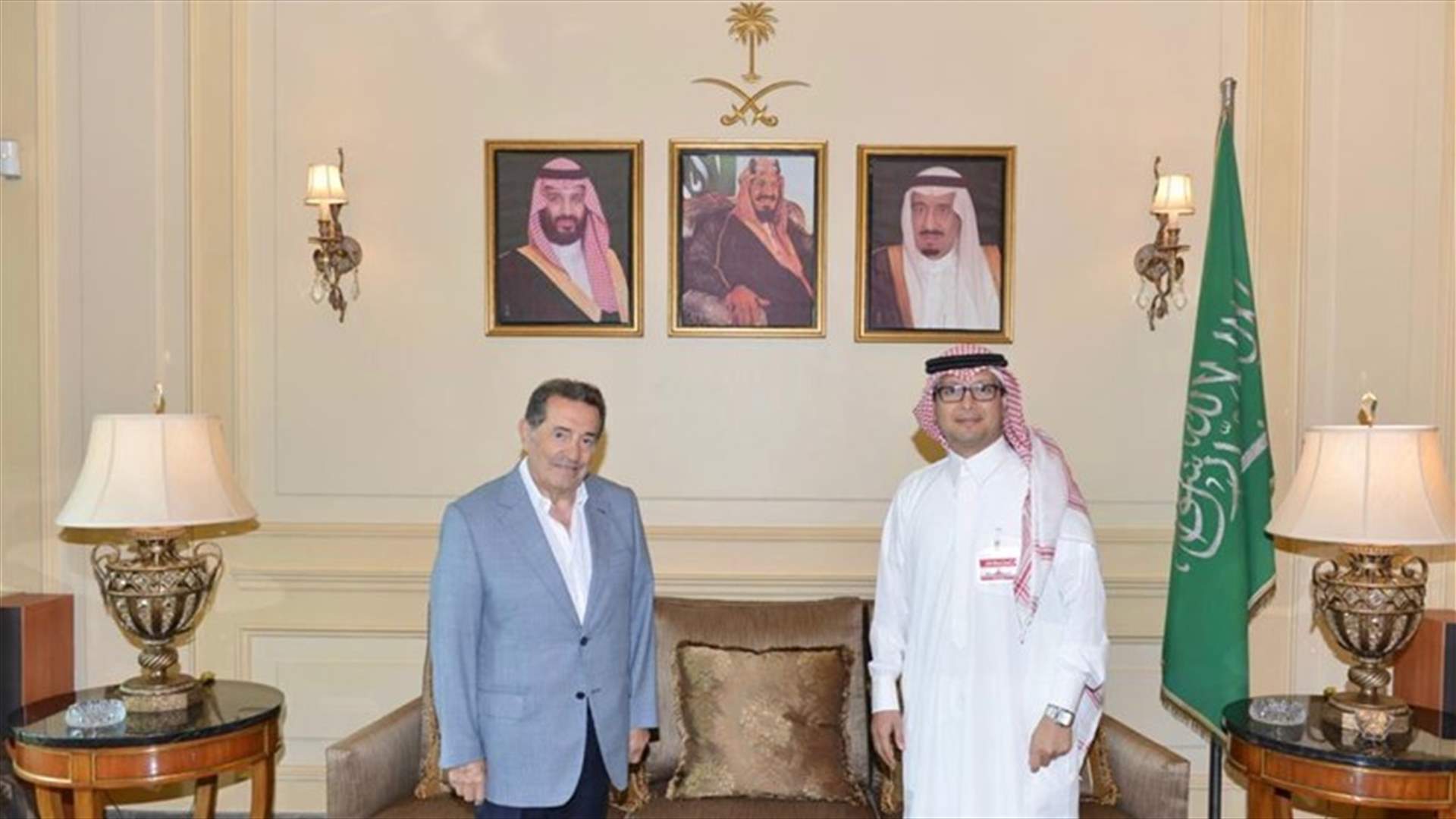 بخاري استقبل بطرس حرب... وبحث في  آخر المستجدات الراهنة