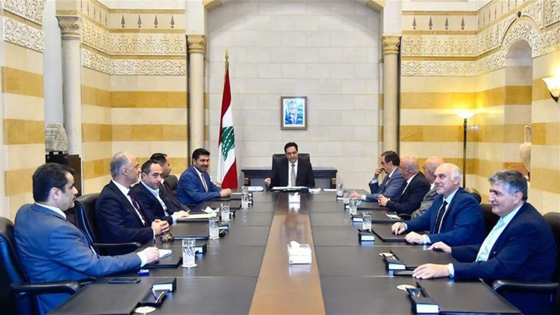 Diab chairs EDL board meeting at Grand Serail