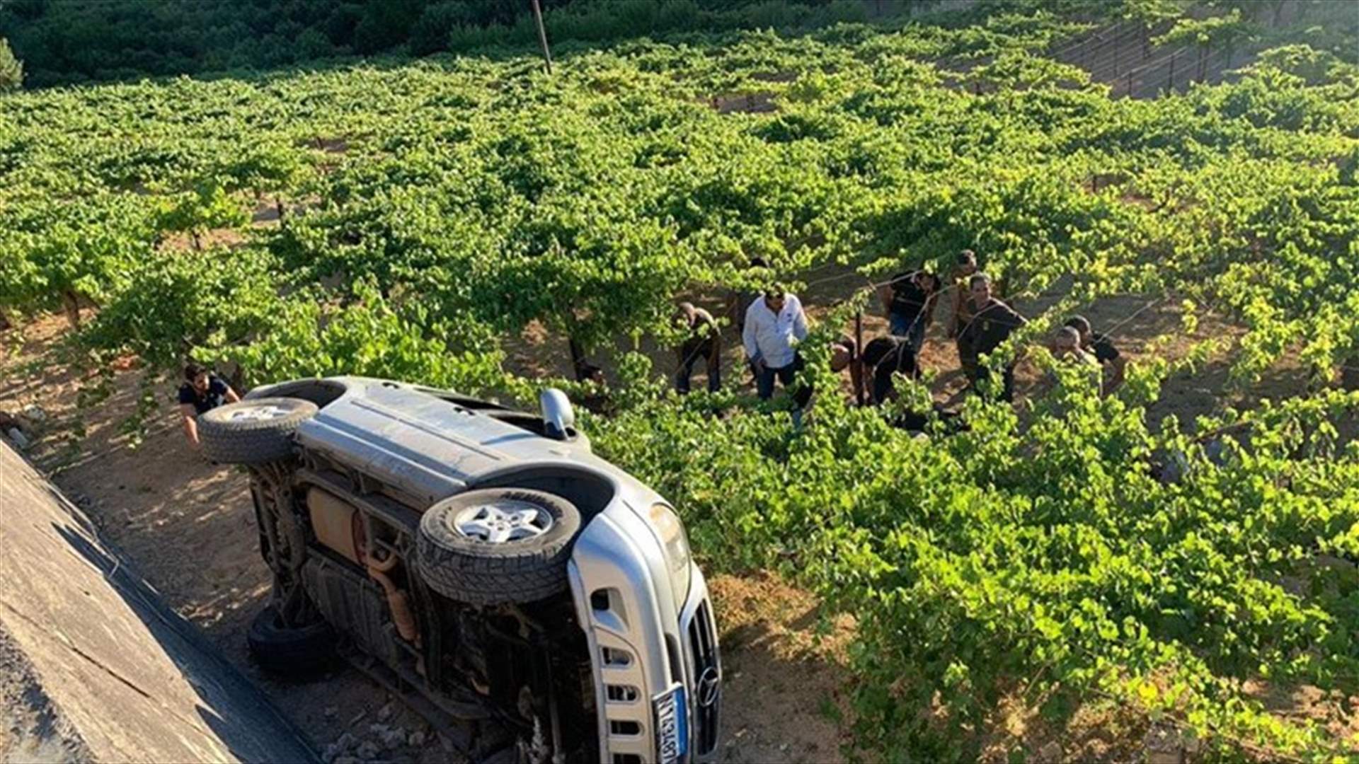 تدهور سيارة في النبي أيلا... واصابة 6 أشخاص