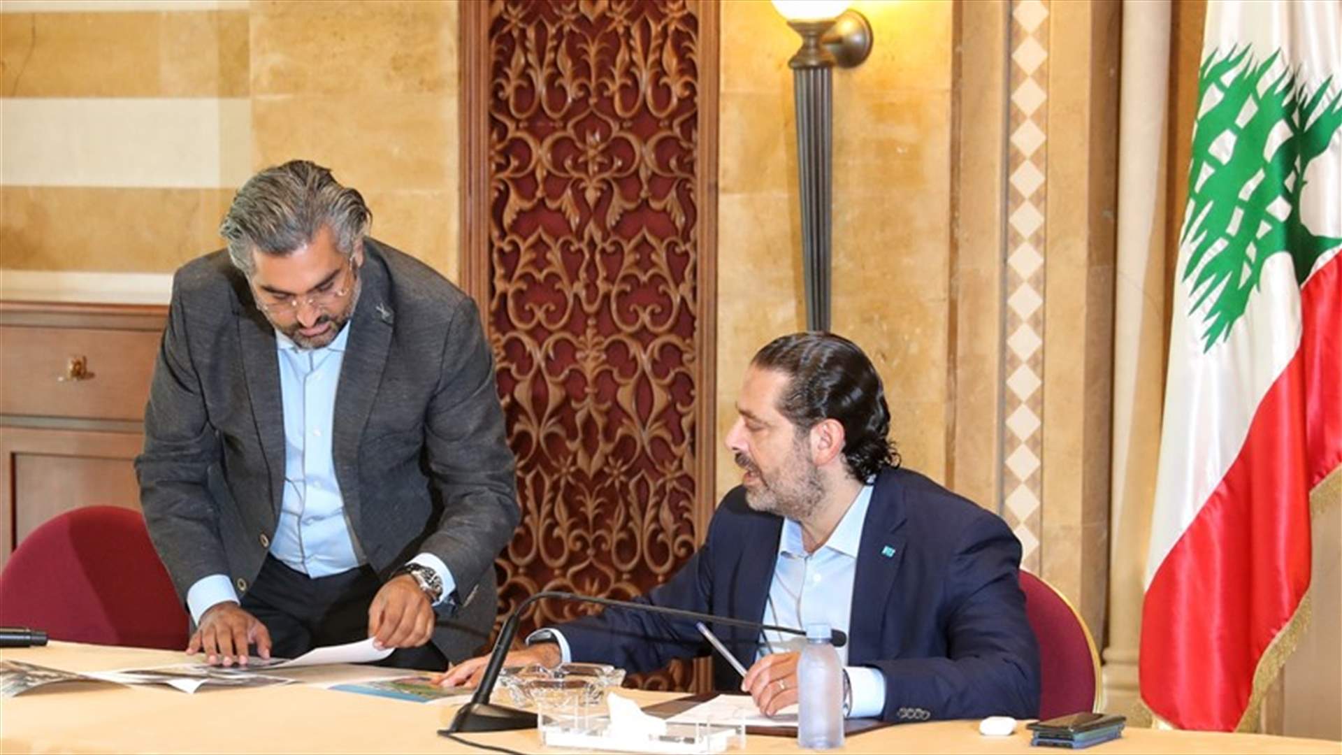 الحريري يستقبل نادي النجمة برئاسة أسعد الصقال