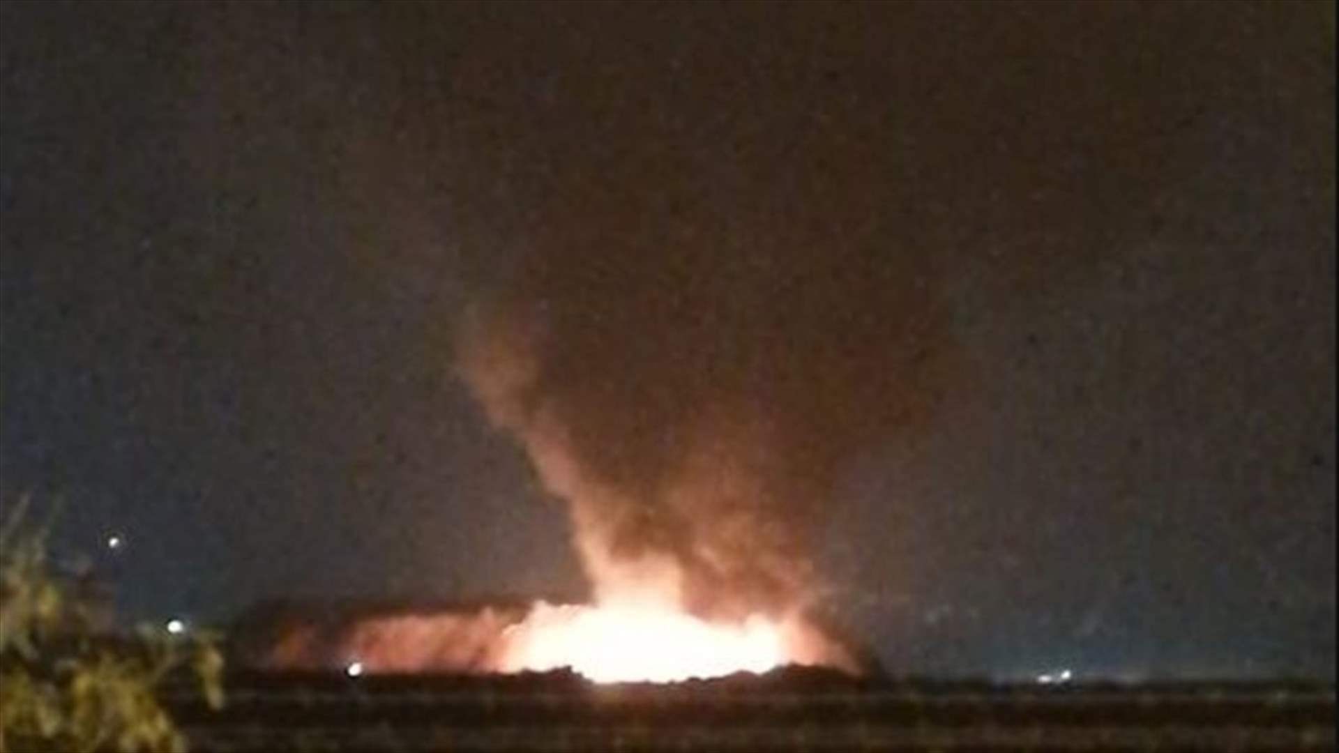 حريق كبير قرب معمل النفايات جنوب صيدا