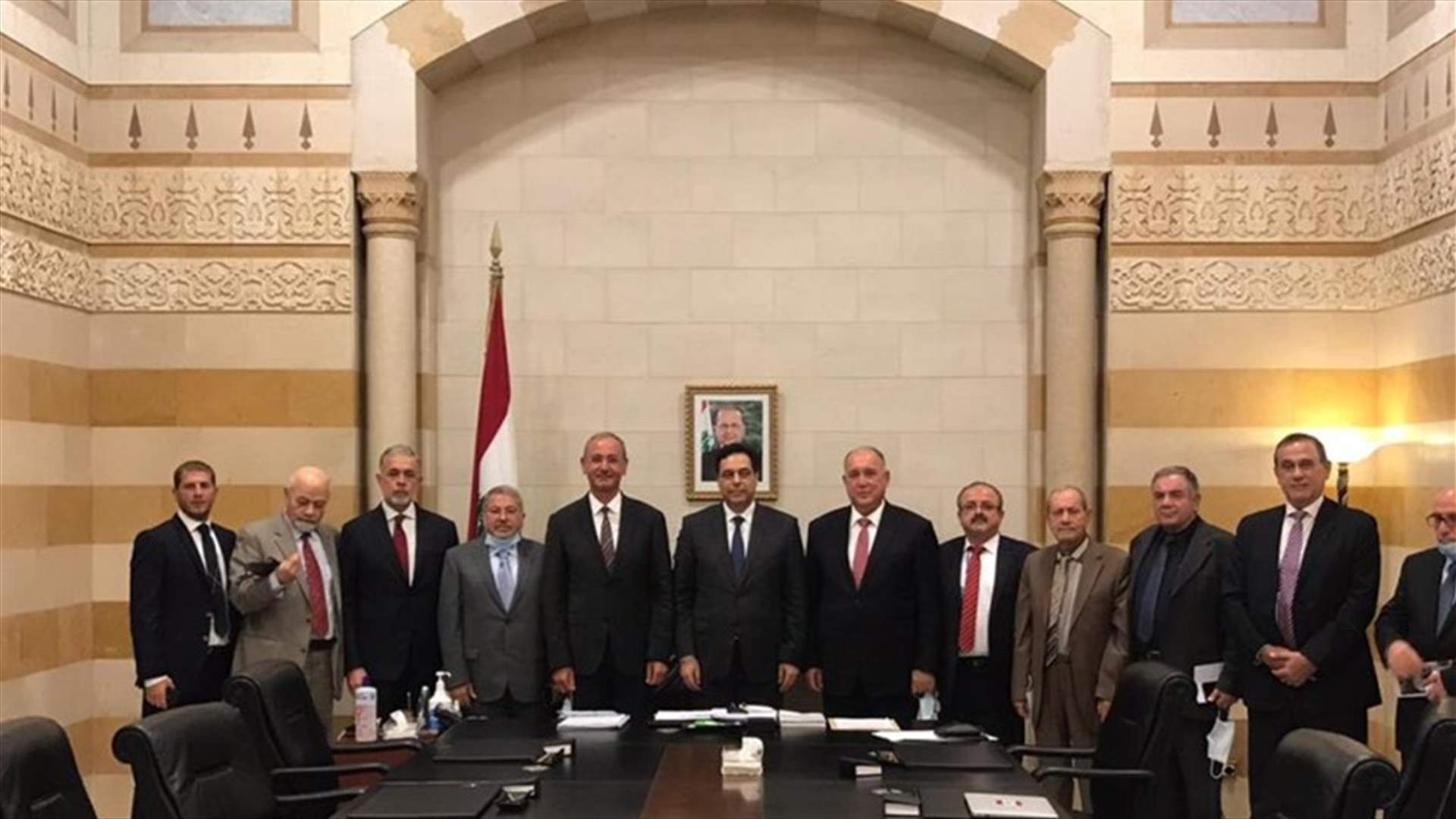 دياب استقبل وفد المجلس القاري الافريقي في حضور حب الله