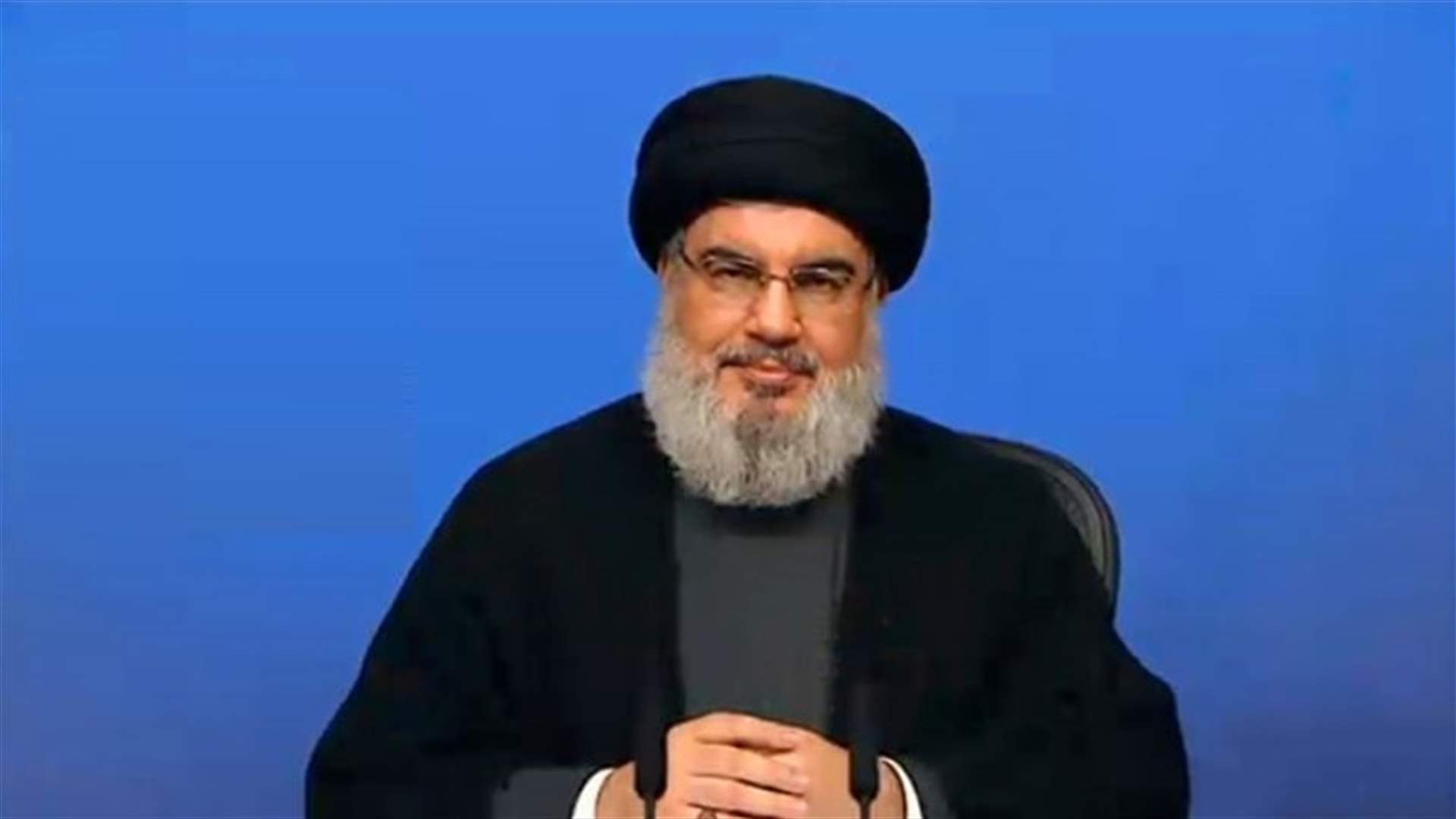 السيد نصرالله يرتدي الكمامة: هكذا ننتصر بالمعركة ضد كورونا (فيديو)
