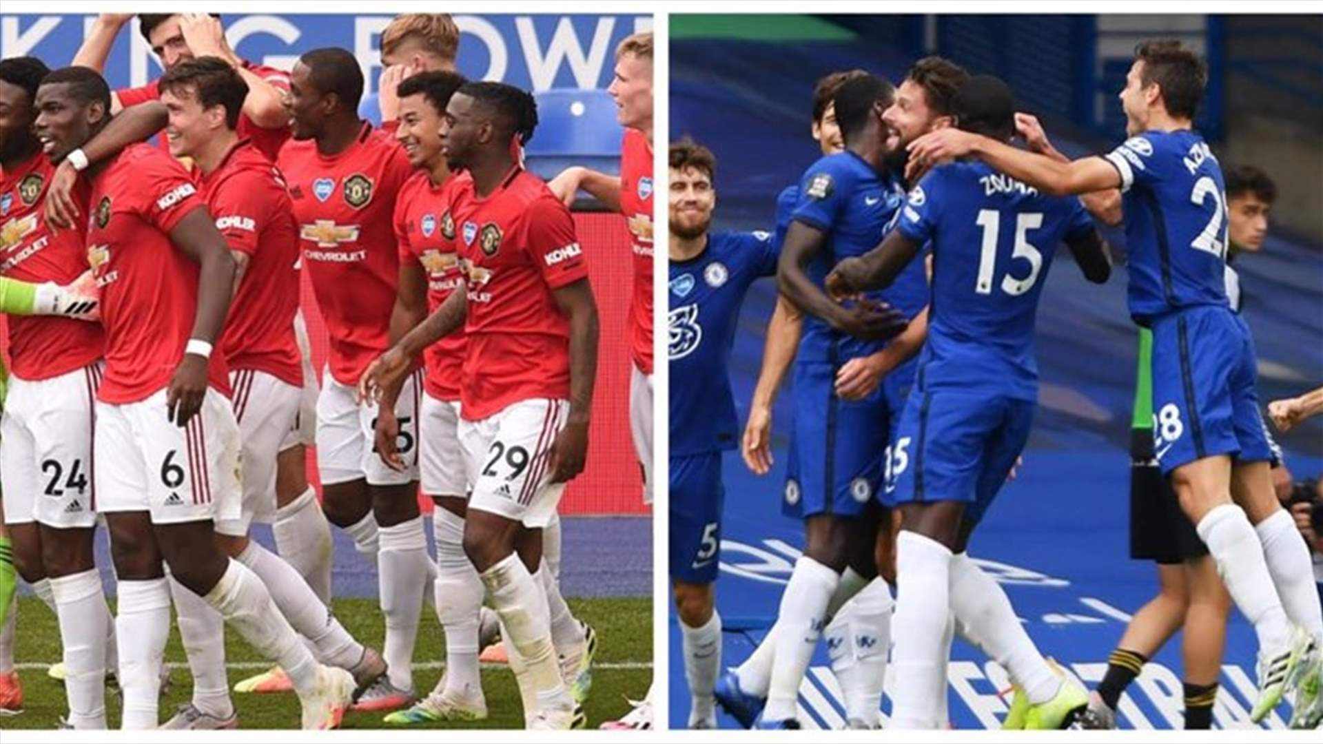 مانشستر يونايتد وتشيلسي إلى دوري أبطال أوروبا