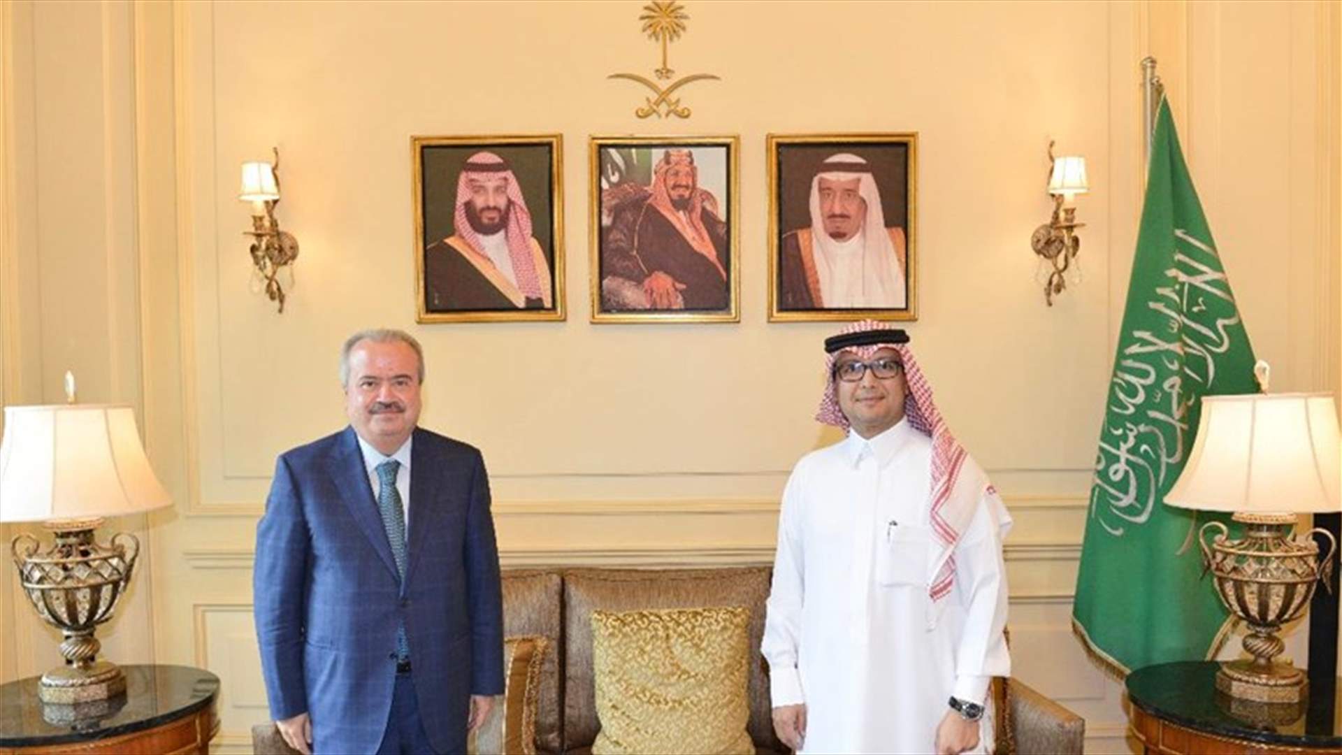بخاري استقبل ياسين جابر وتم البحث في آخر التطورات