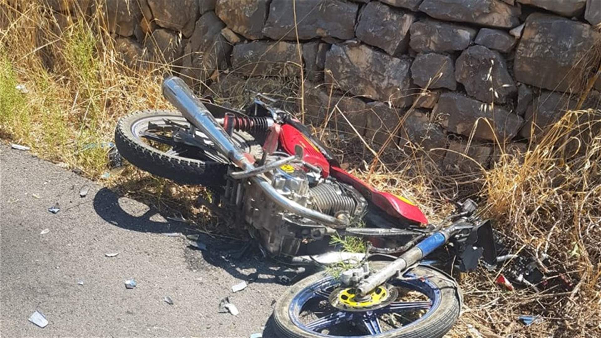جرحى بحادث صدم على طريق عام حومين الفوقا وحبوش