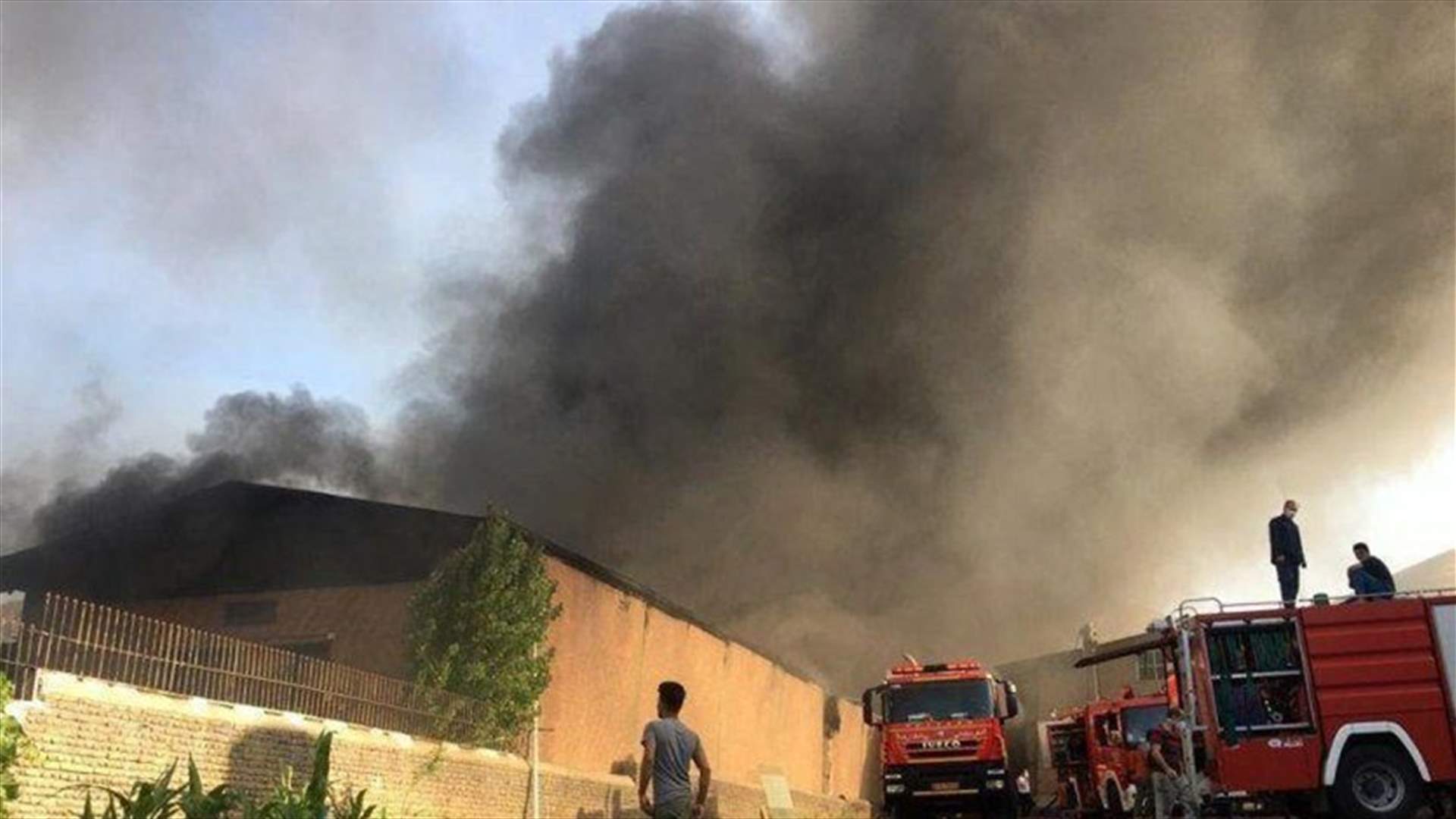 حريق في منطقة صناعية في إيران ولا خسائر بشرية