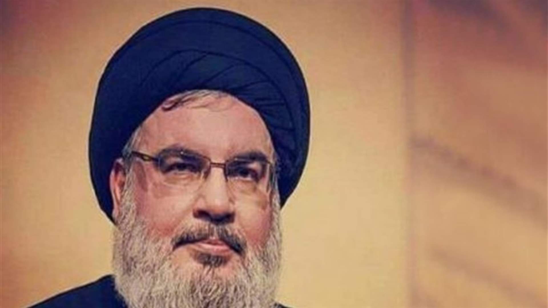 نصرالله يؤجل كلمته بسبب الفاجعة الوطنية