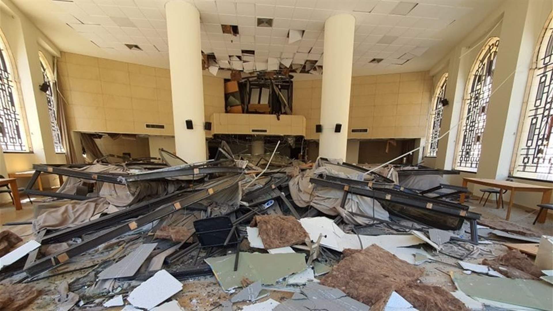 Huge damages in Parliament after explosion-[PHOTOS]