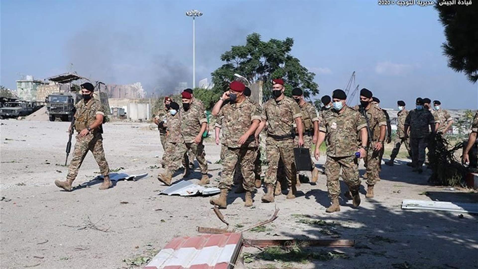 Army Commander inspects Central Military Hospital, Beirut Port-[PHOTOS]