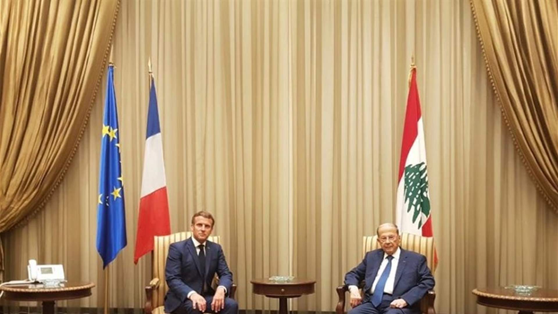 ماكرون: سنخوض حوارا صريحًا ويجب تحديد المسؤوليات