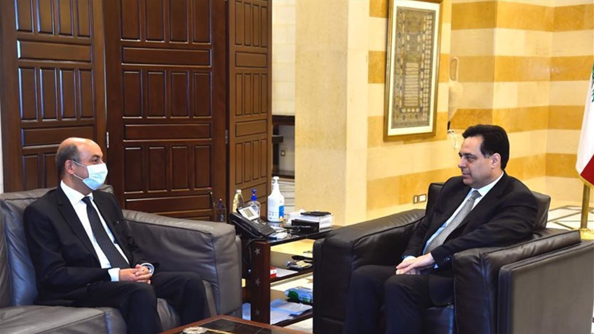 دياب التقى وفدًا تركيًا برئاسة السفير التركي في لبنان