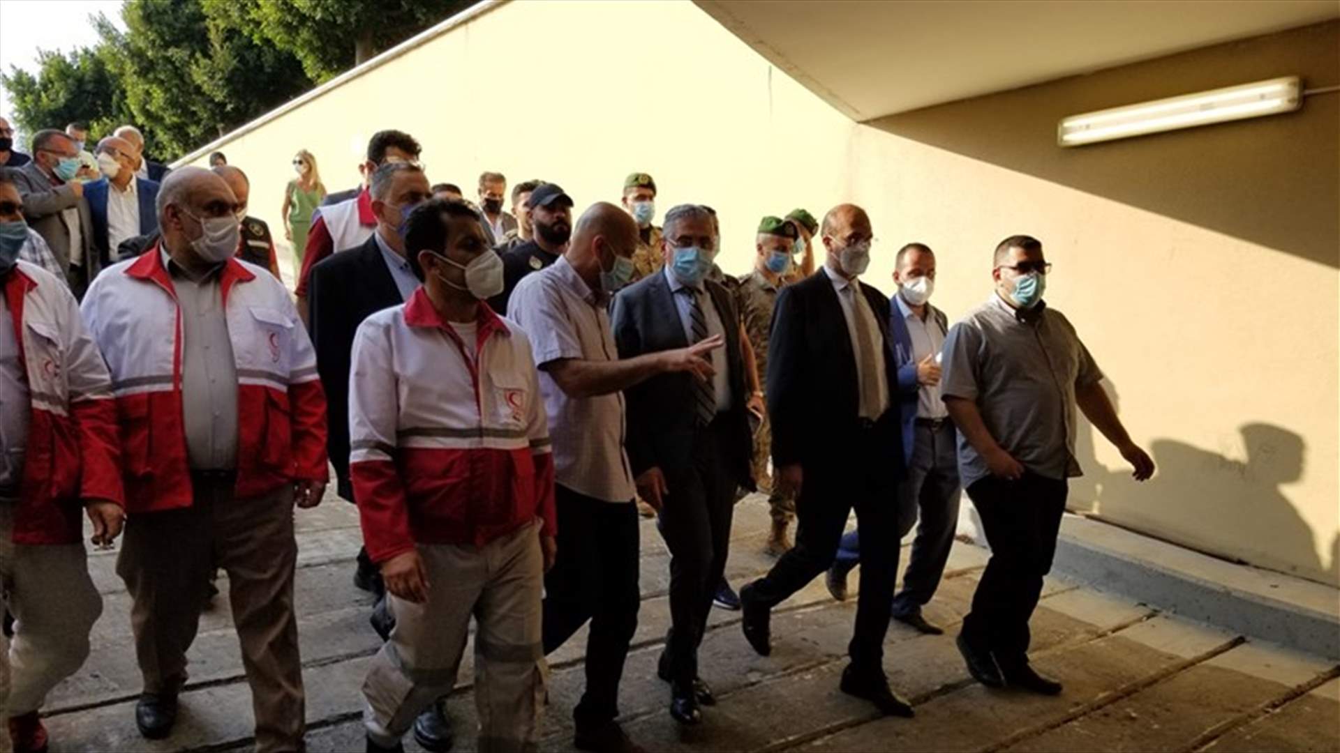 وزير الصحة تفقد المستشفى الميداني المقدم من ايران في الحدت