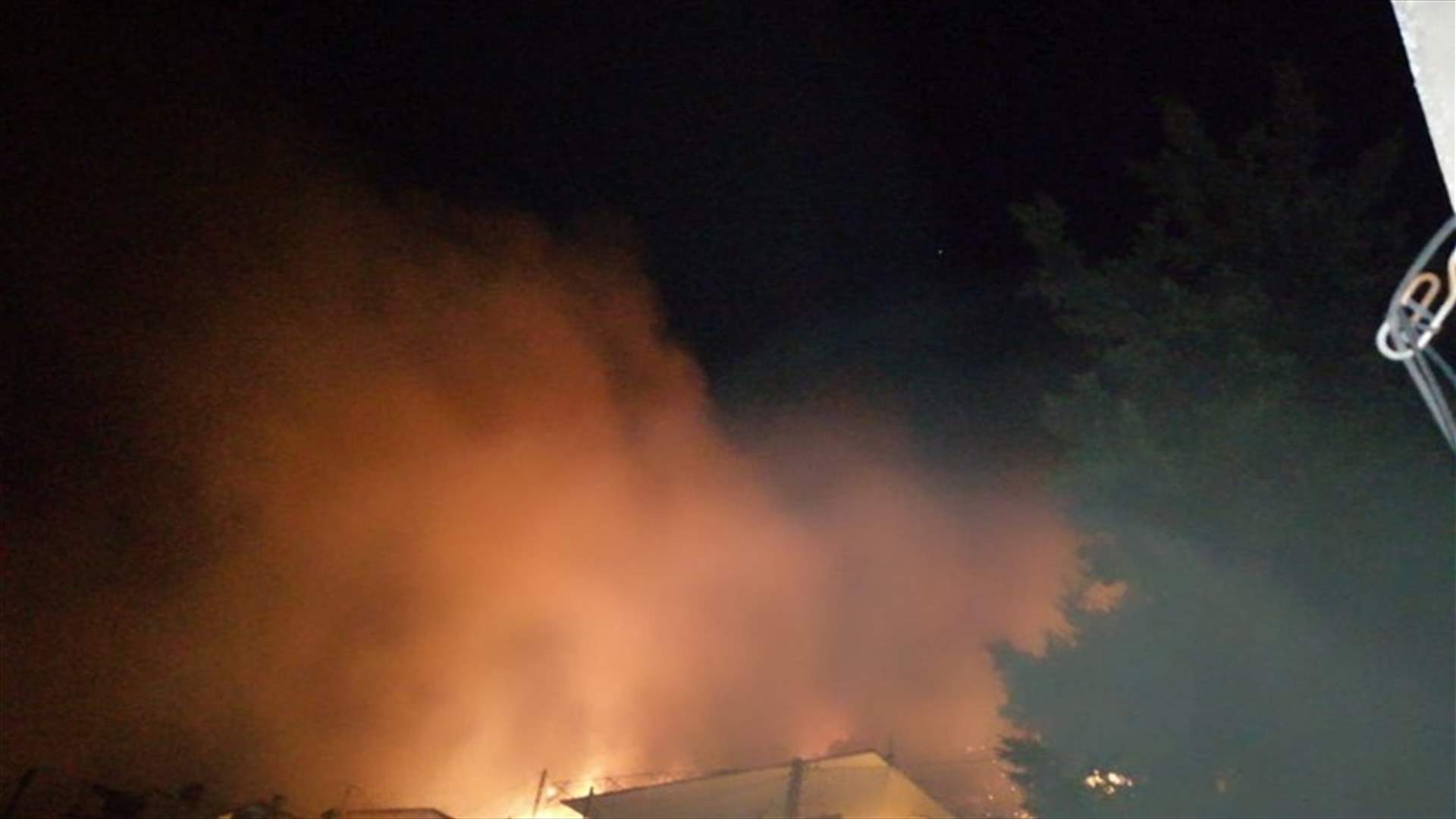حريق كبير في جبل مشغرة طال المنازل ومناشدات للمساعدة