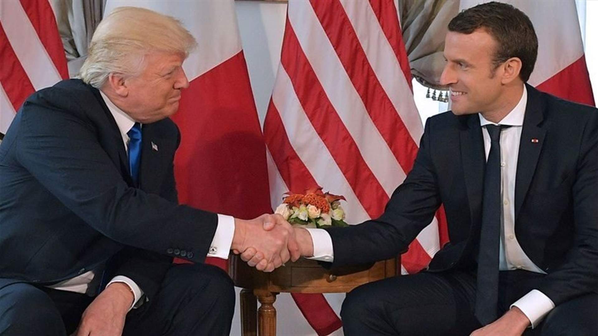 Macron told Trump that US sanctions on Lebanese groups counterproductive, official says