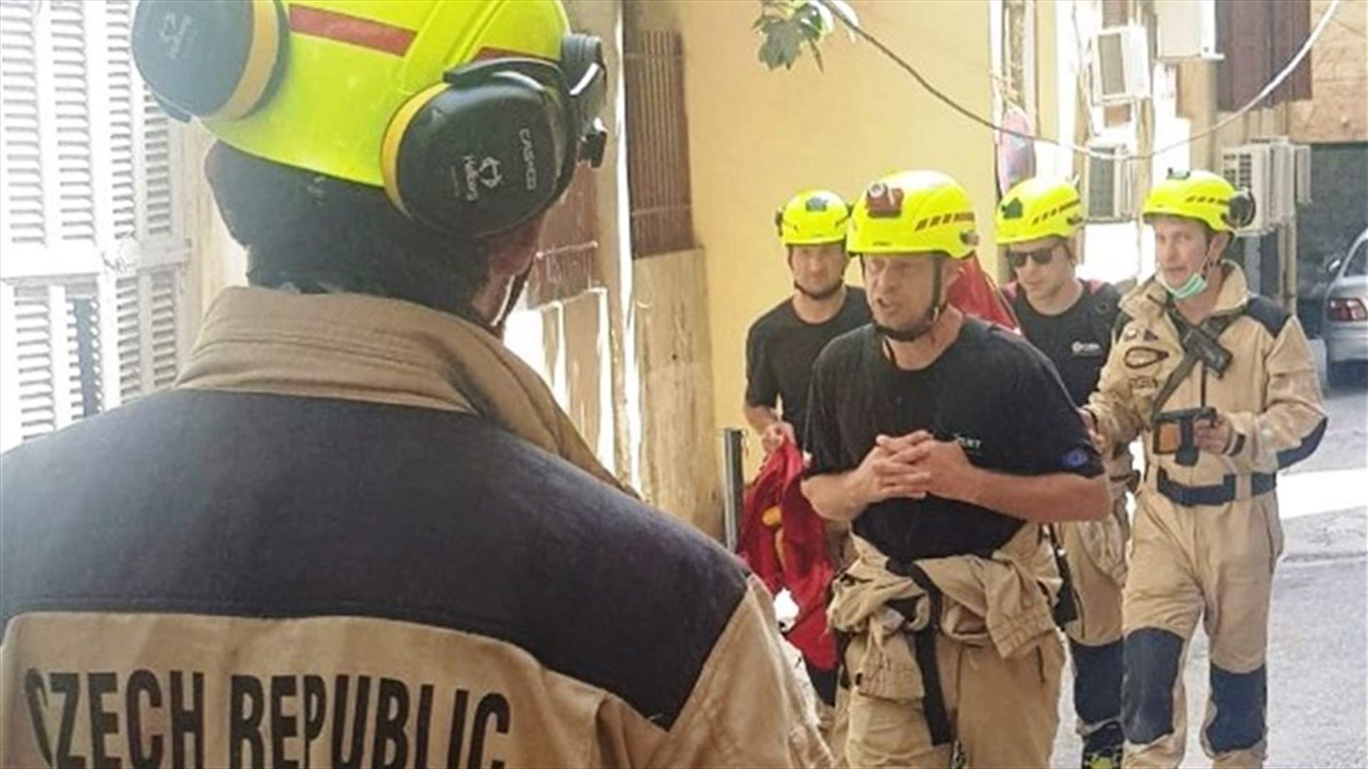 سفارة الجمهورية التشيكية: فريق البحث والانقاذ التشيكي كثف عمله على الارض خلال عطلة نهاية الاسبوع