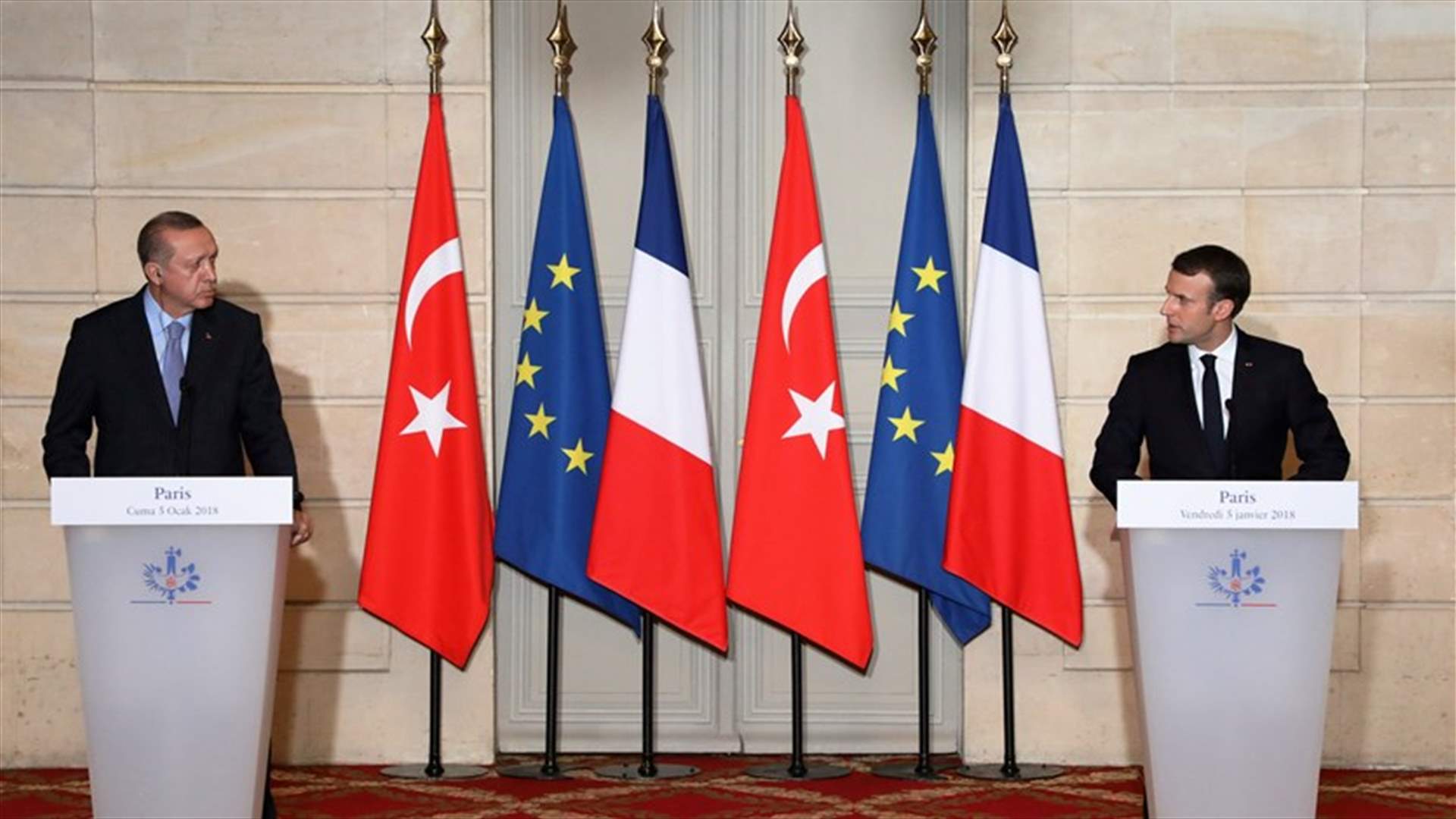 تركيا تتهم فرنسا بـ&quot;مفاقمة التوتر&quot; في شرق المتوسط