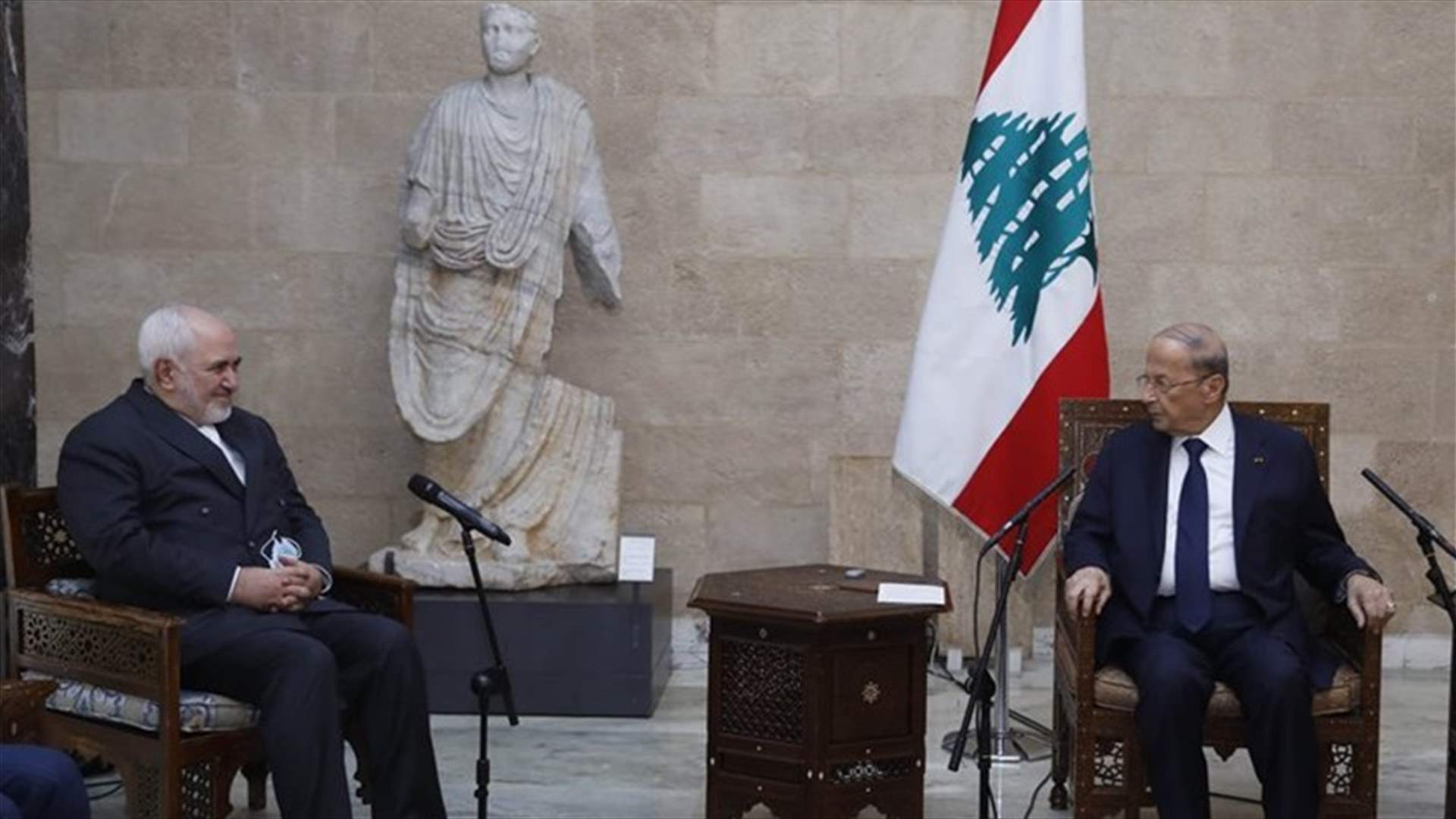 ظريف من بعبدا: على الدول ان تتزاحم لمساعدة لبنان لا استغلال الظروف لتحقيق مآربها الخاصة