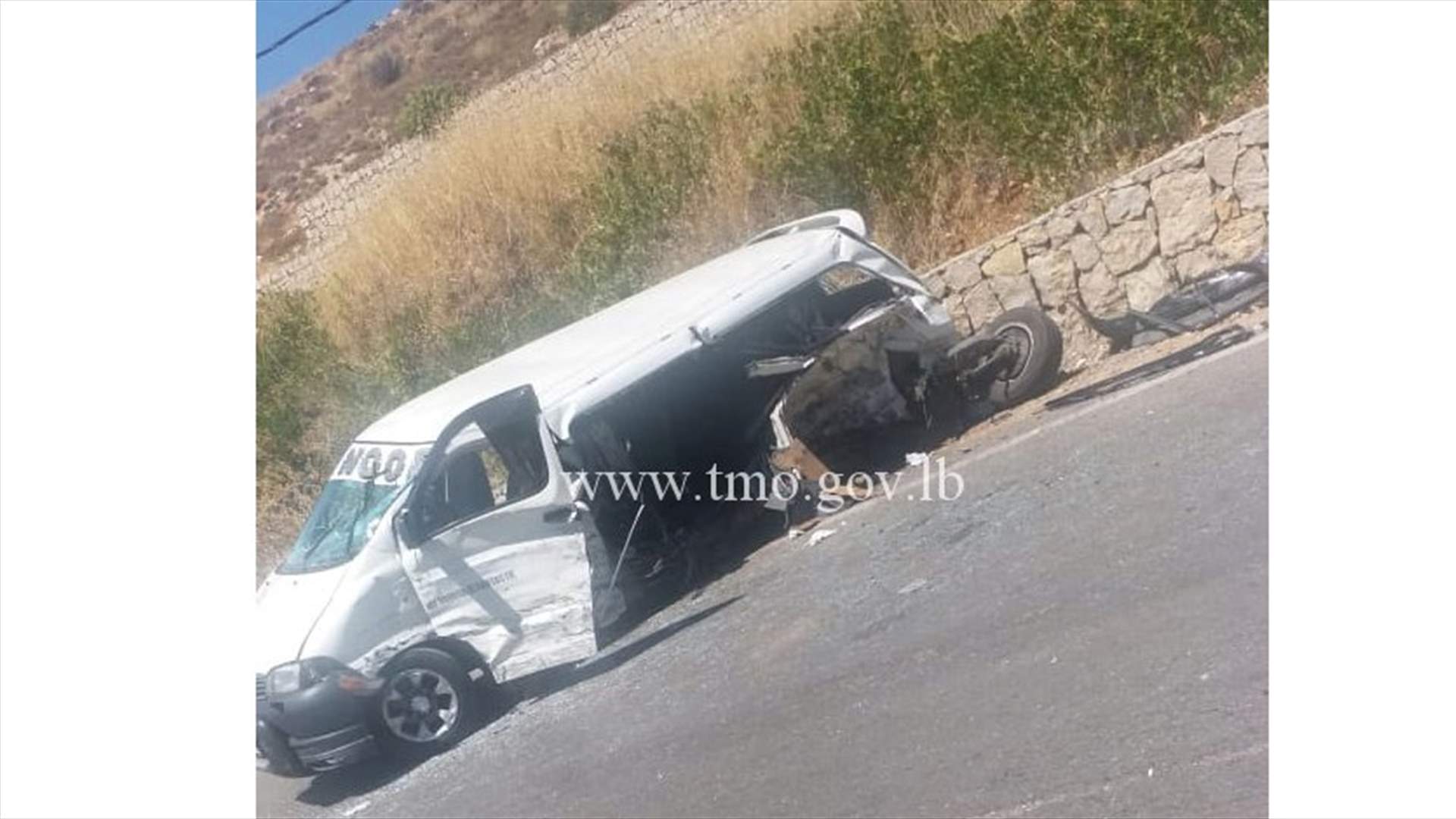 حادث مروع عند مفرق عيتا الفخار... واصابة 11 شخصا