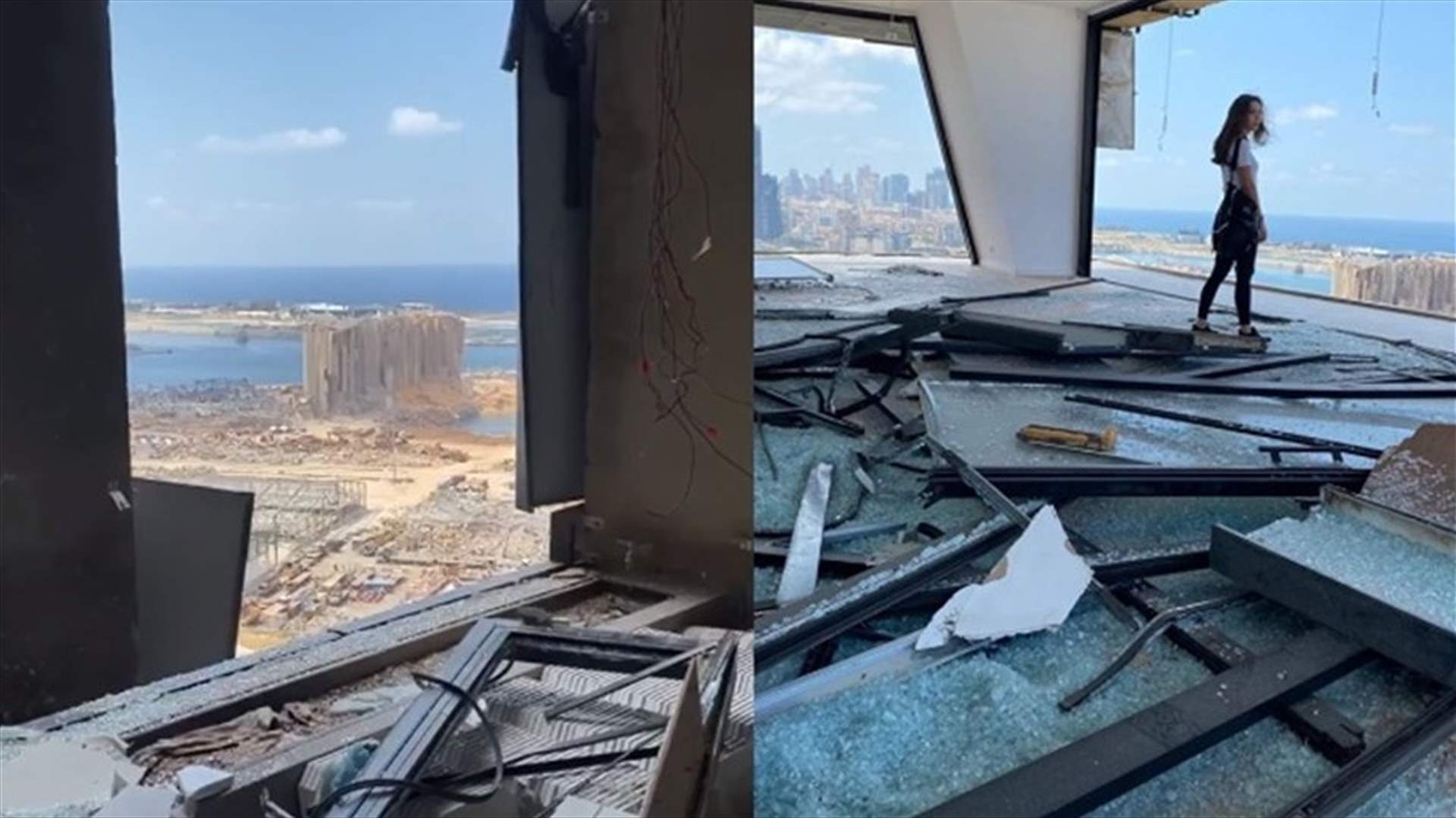 منزل ستيفاني صليبا قبالة مرفأ بيروت مُحطّم.. خسرت جيرانها وأصدقاءها أيضاً (فيديو)