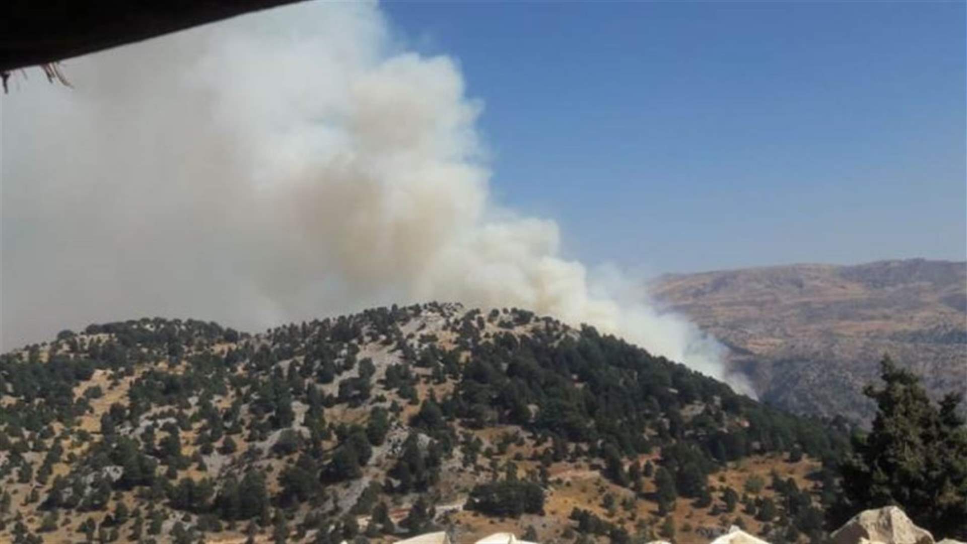 حريقان في أحراج وادي حقل الخربة وفي خراج جديدة القيطع