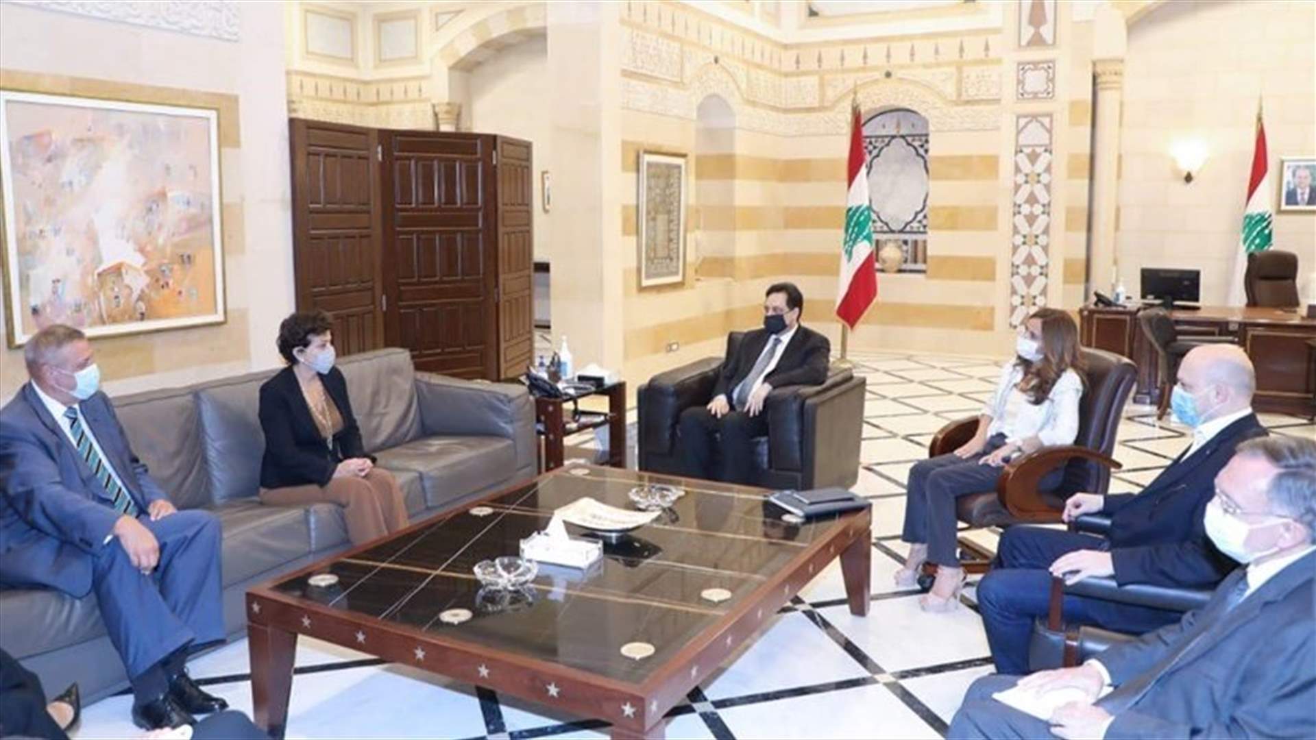 Diab meets UN Kubis on coordination of aid to Lebanon