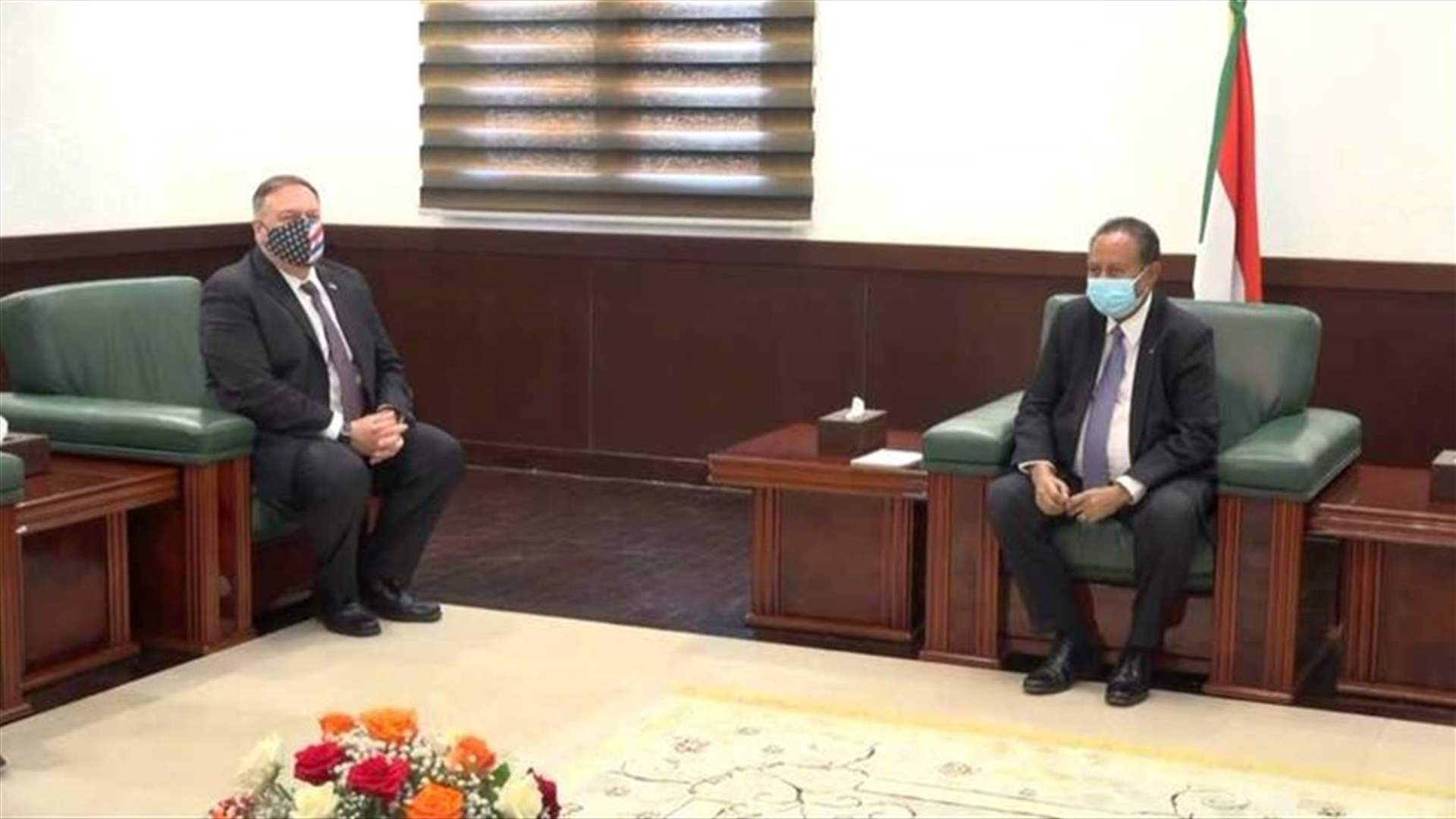 رئيس الوزراء السوداني: أجرينا محادثة مباشرة وشفافة مع بومبيو
