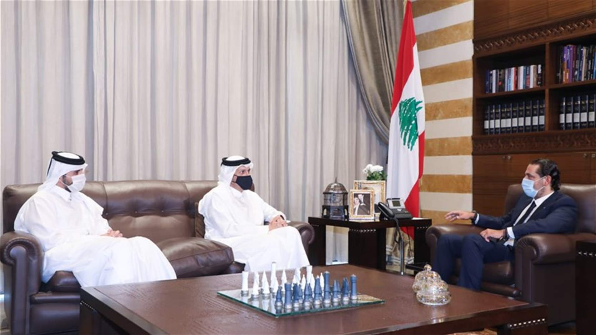 الحريري بحث ووزير الخارجية القطري في المستجدات