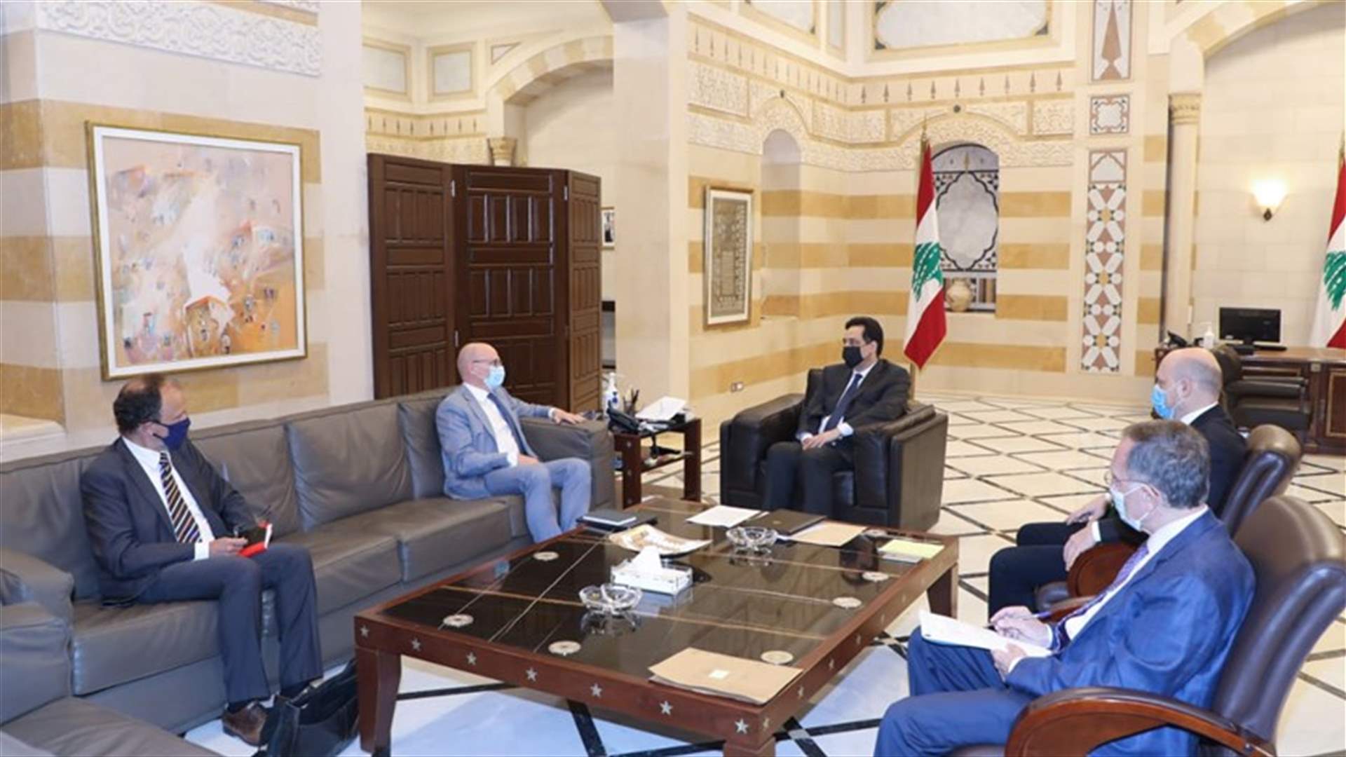 دياب عرض مع السفير الالماني الحاجات الملحة للبنان