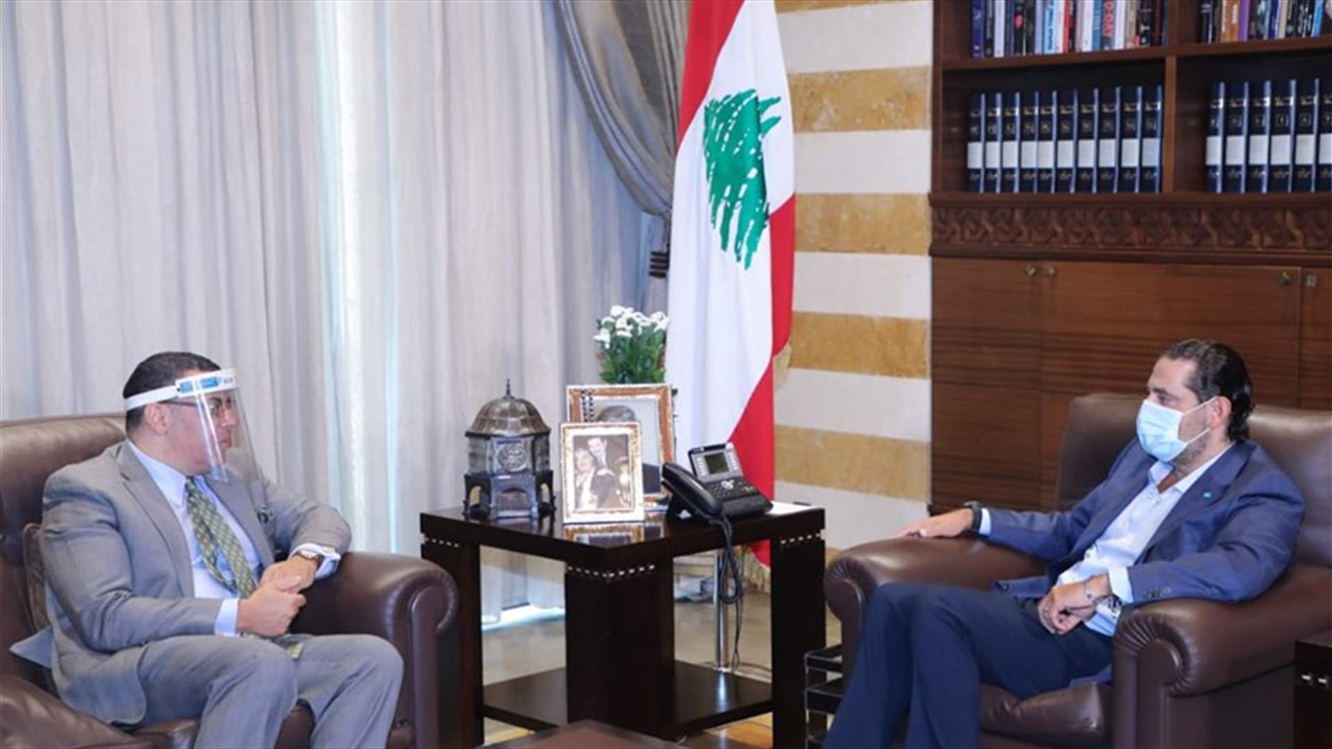الحريري عرض الاوضاع مع السفير المصري