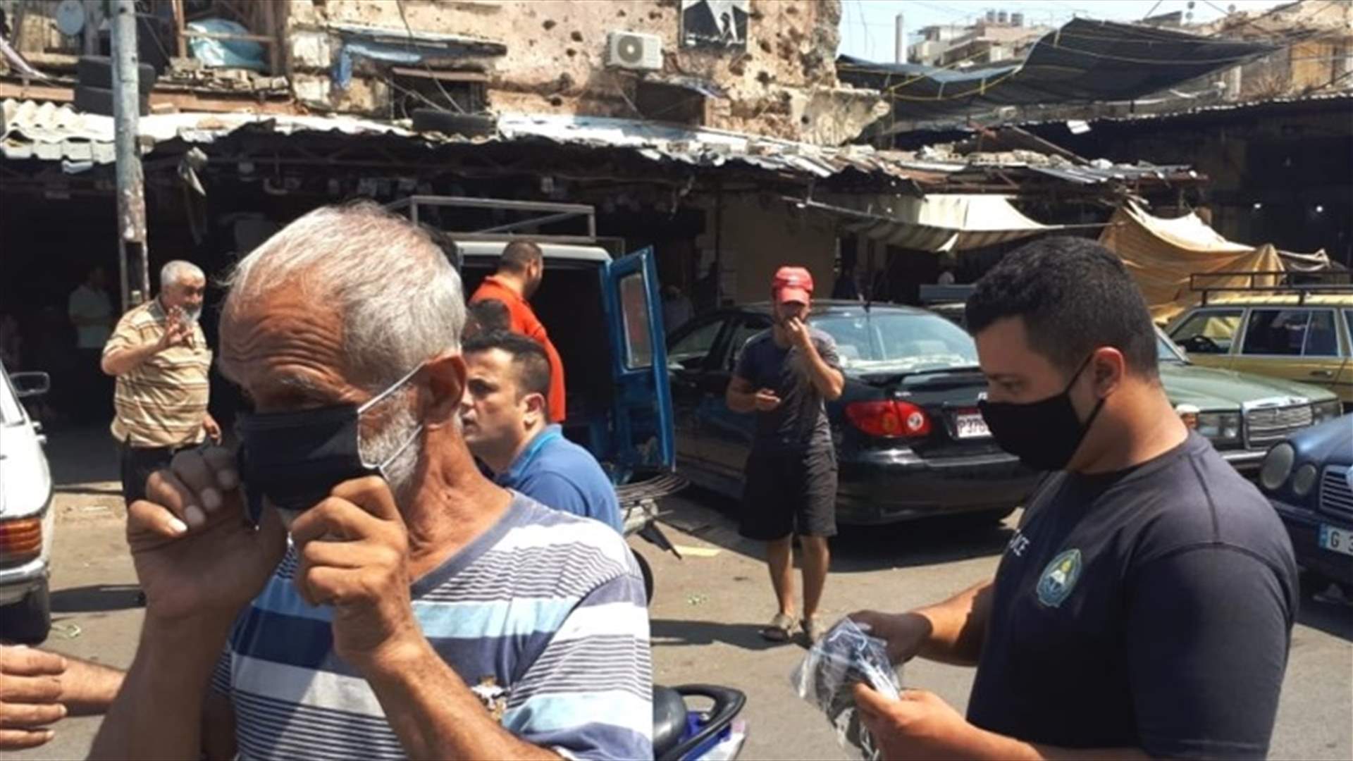 توزيع 24 ألف كمامة في باب التبانة