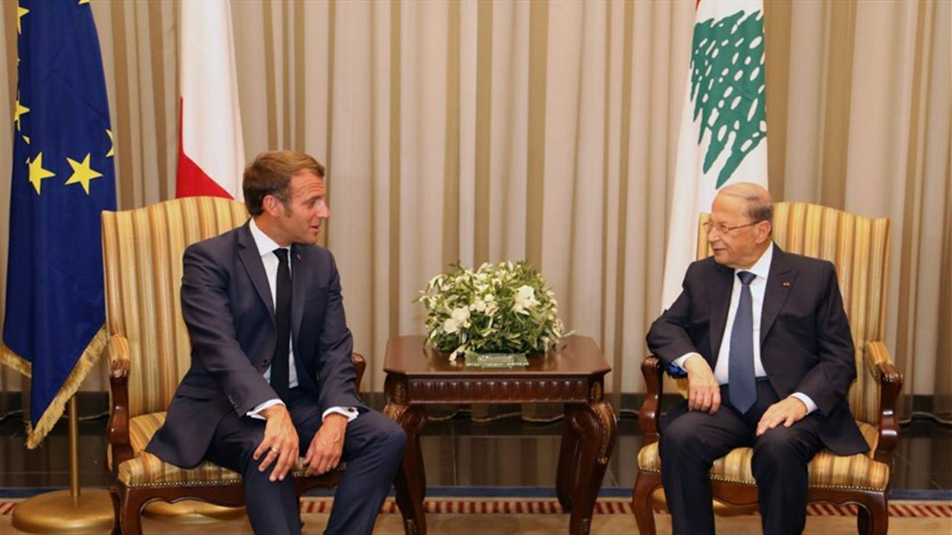 عون يغرد بالفرنسية عن زيارة ماكرون... ماذا قال؟