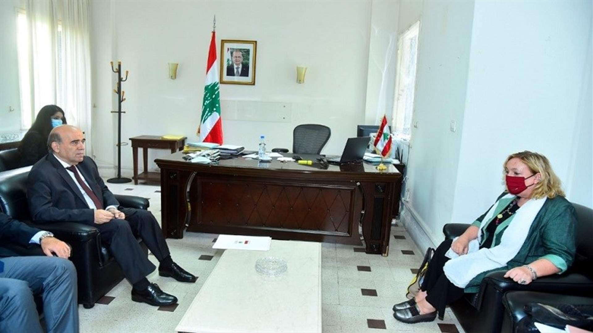 وهبه بحث مع ديل ري كيفية مساعدة ايطاليا للبنان