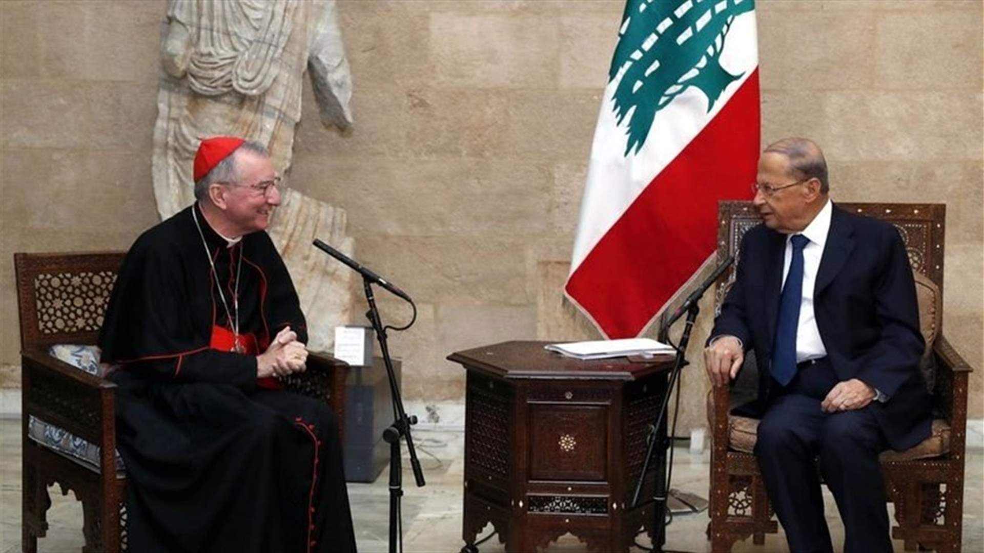 Vatican Secretary of State Parolin tours officials