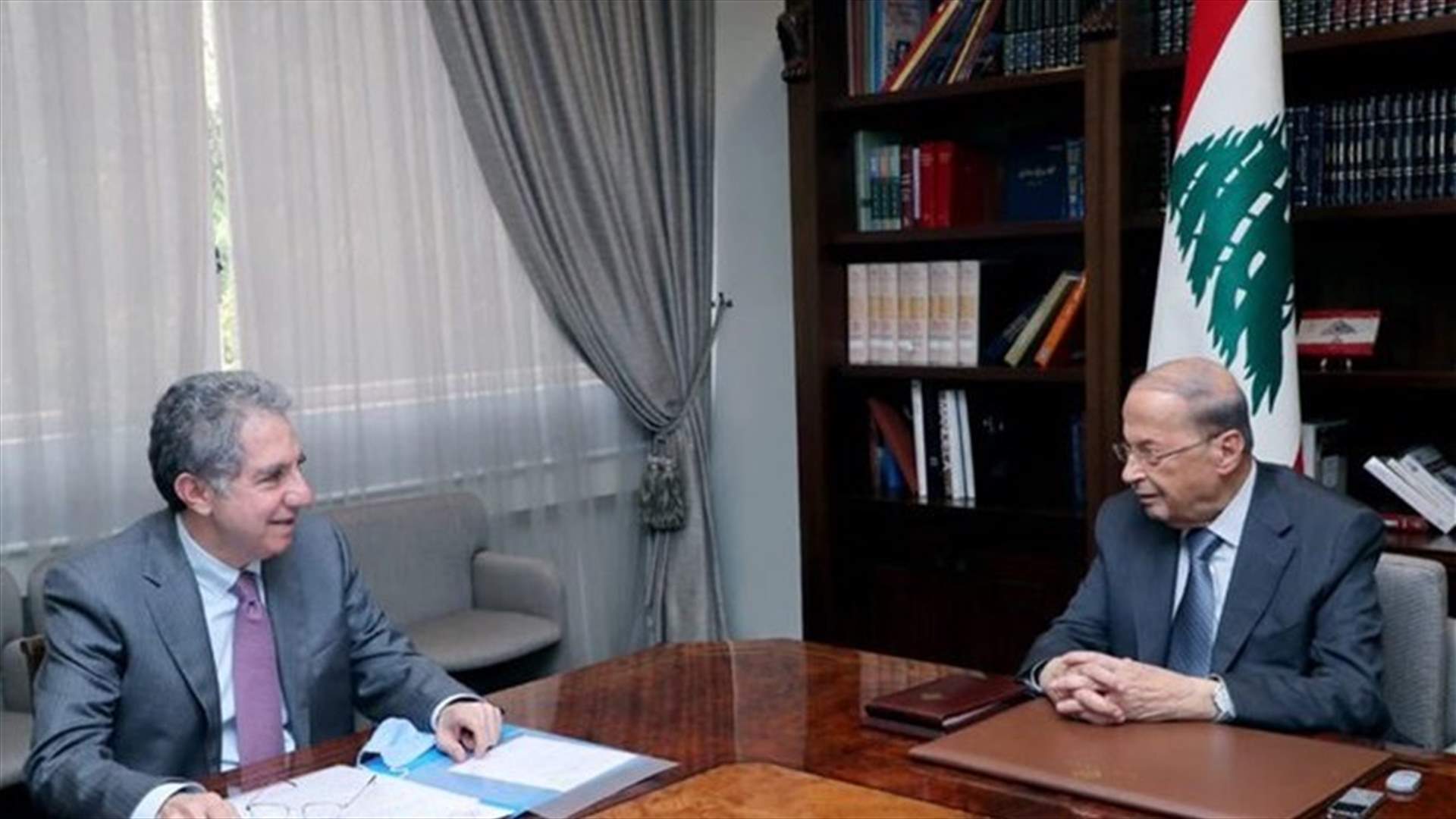 Aoun meets Wazni, discusses forensic audit contract