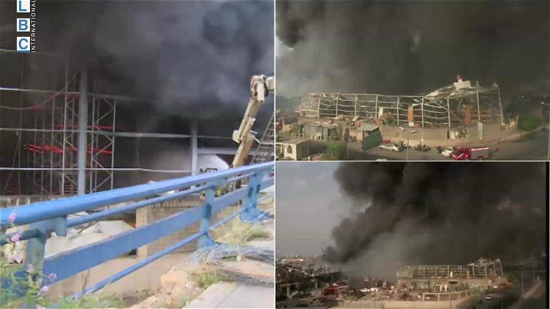 حريق المرفأ... النيران محصورة لكن نوعية البضائع تعرقل عمليات الاخماد