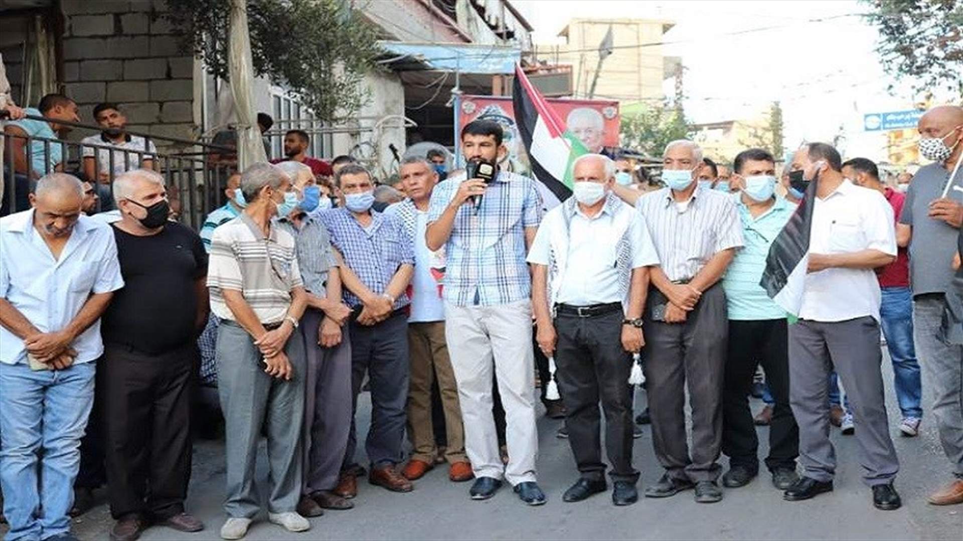 اعتصام في مخيم البرج الشمالي رفضا للتطبيع
