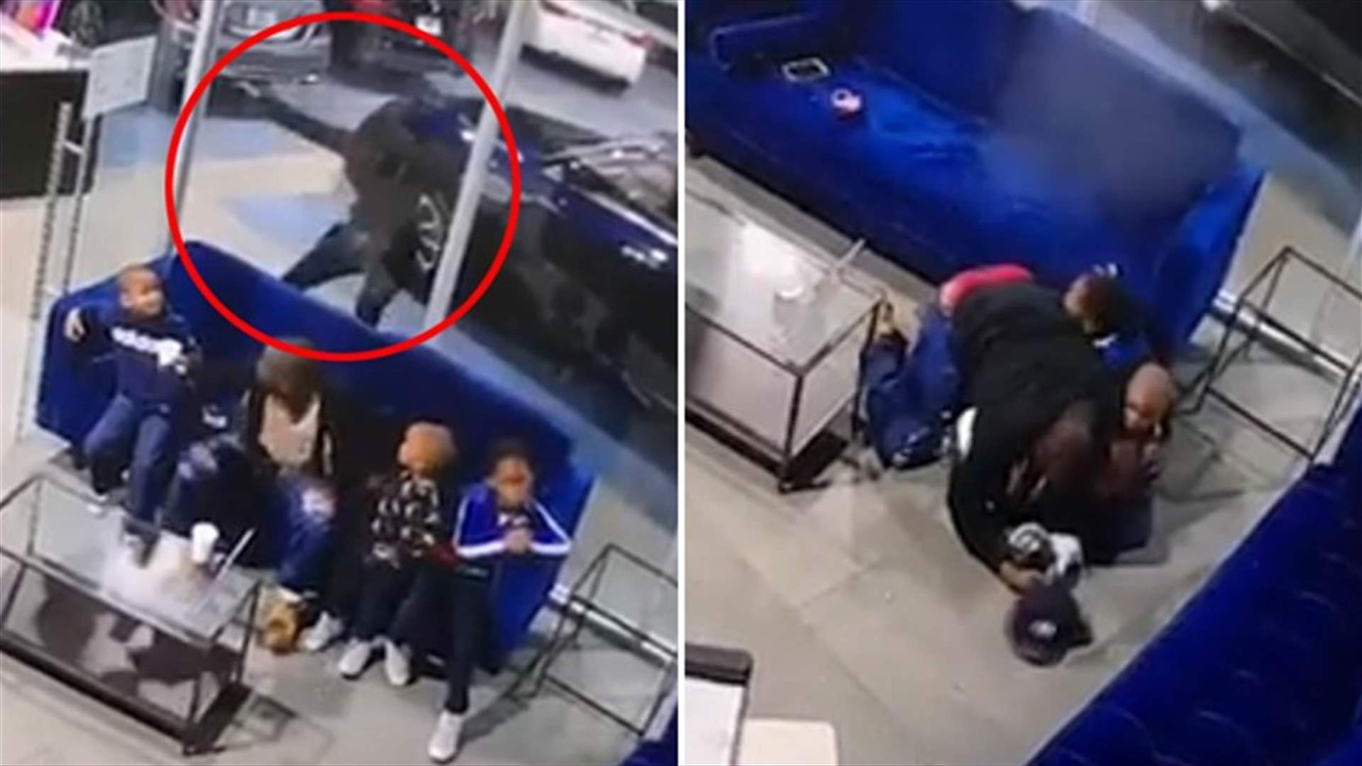 أب يحمي أطفاله من وابل من الرصاص بجسده! (فيديو)