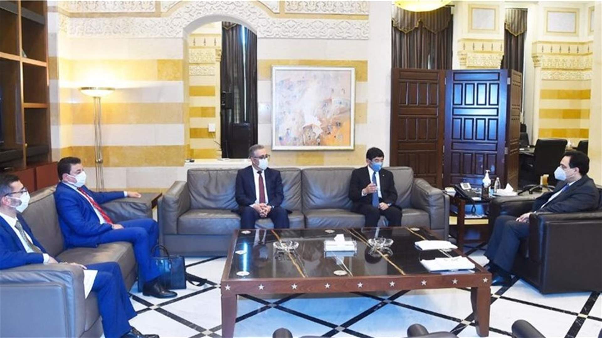دياب استقبل فوشيه في زيارة وداعية والتقى الامين العام للمنظمة العالمية للجمارك