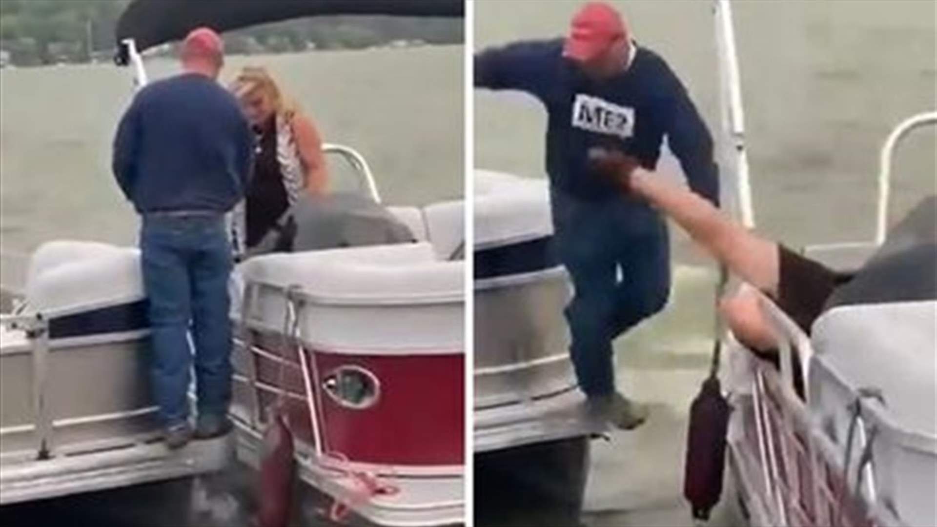 عرض زواج على حافة قارب يتحوّل إلى موقف مضحك (فيديو)