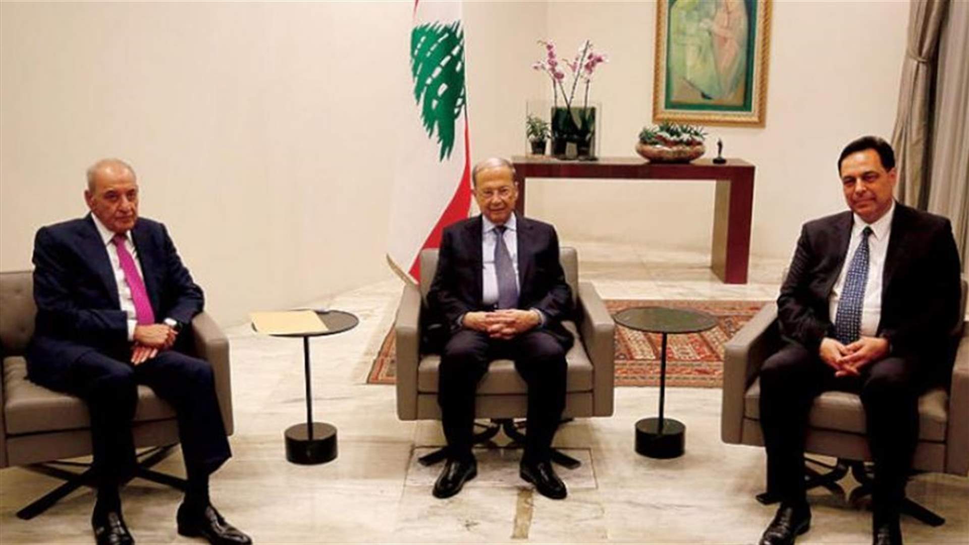 تفاصيل اللقاء الجوي بين الرؤساء الثلاثة (الجمهورية)