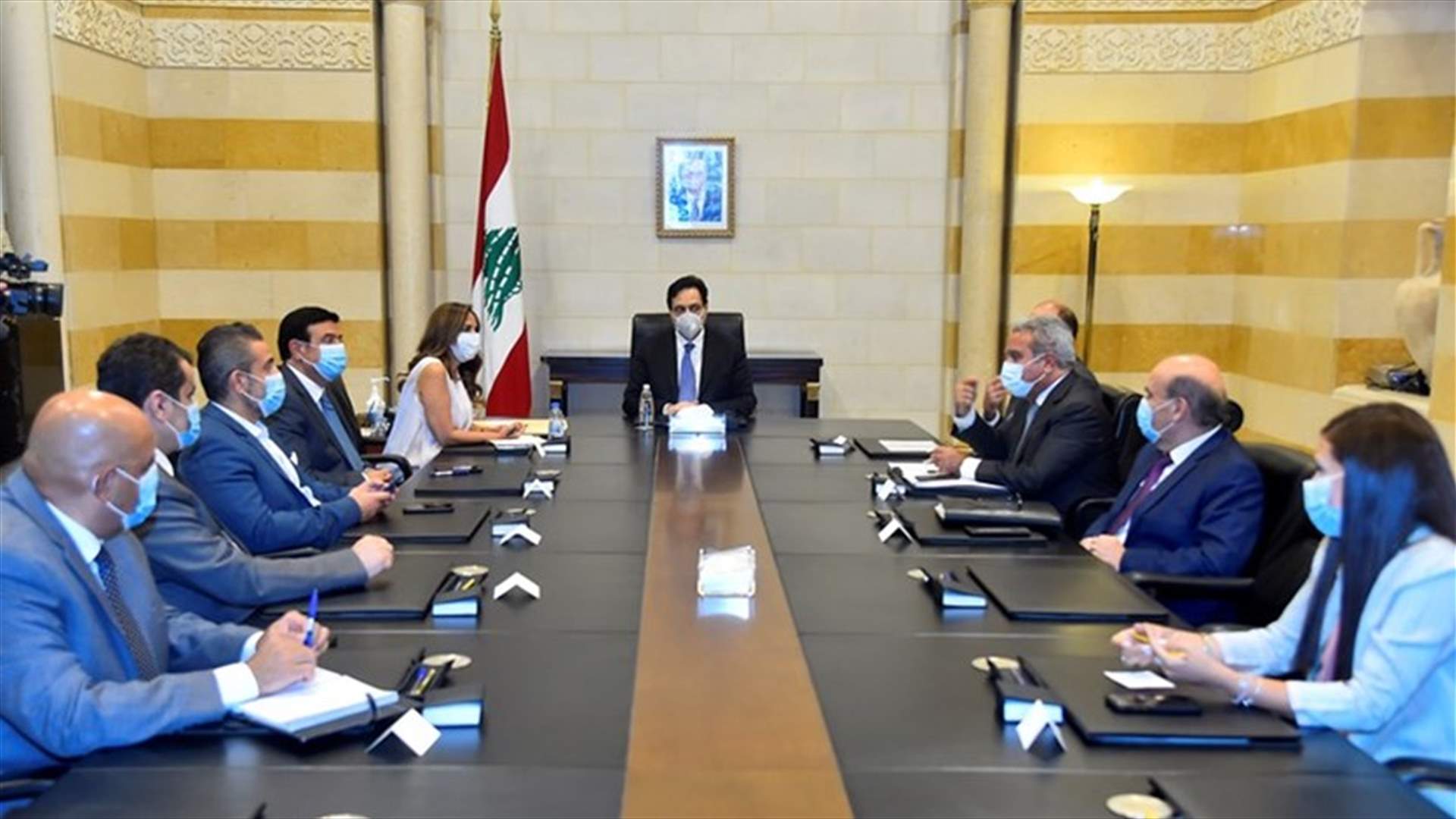 دياب استقبل عكر وحواط وعرض مع وزني  موضوع التدقيق المالي