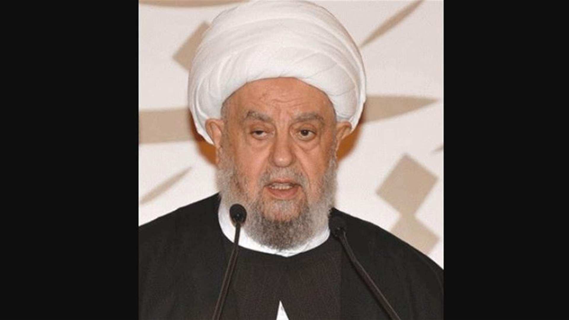 قبلان يطالب الدولة بتحمل مسؤولياتها بتوفير الأمن والاستقرار والتصدي للفلتان الأمني