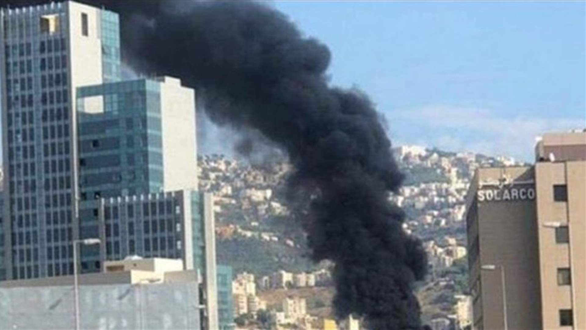 مالك المبنى المحروق في البوشرية: ثمة إهمال لشركة الخلوي
