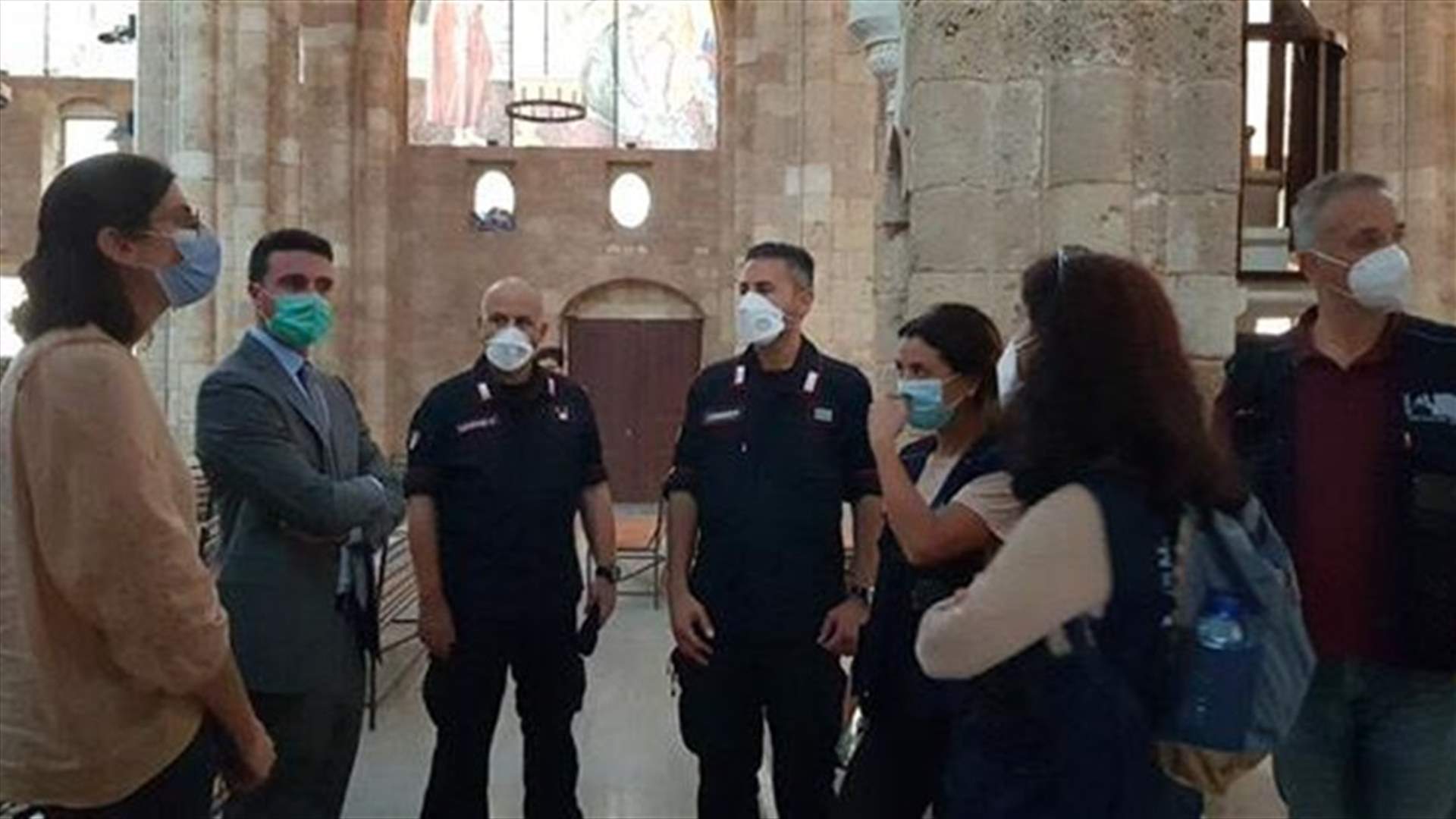 فرقة العمل الإيطالية  "متحدون من أجل التراث" في مهمة في بيروت
