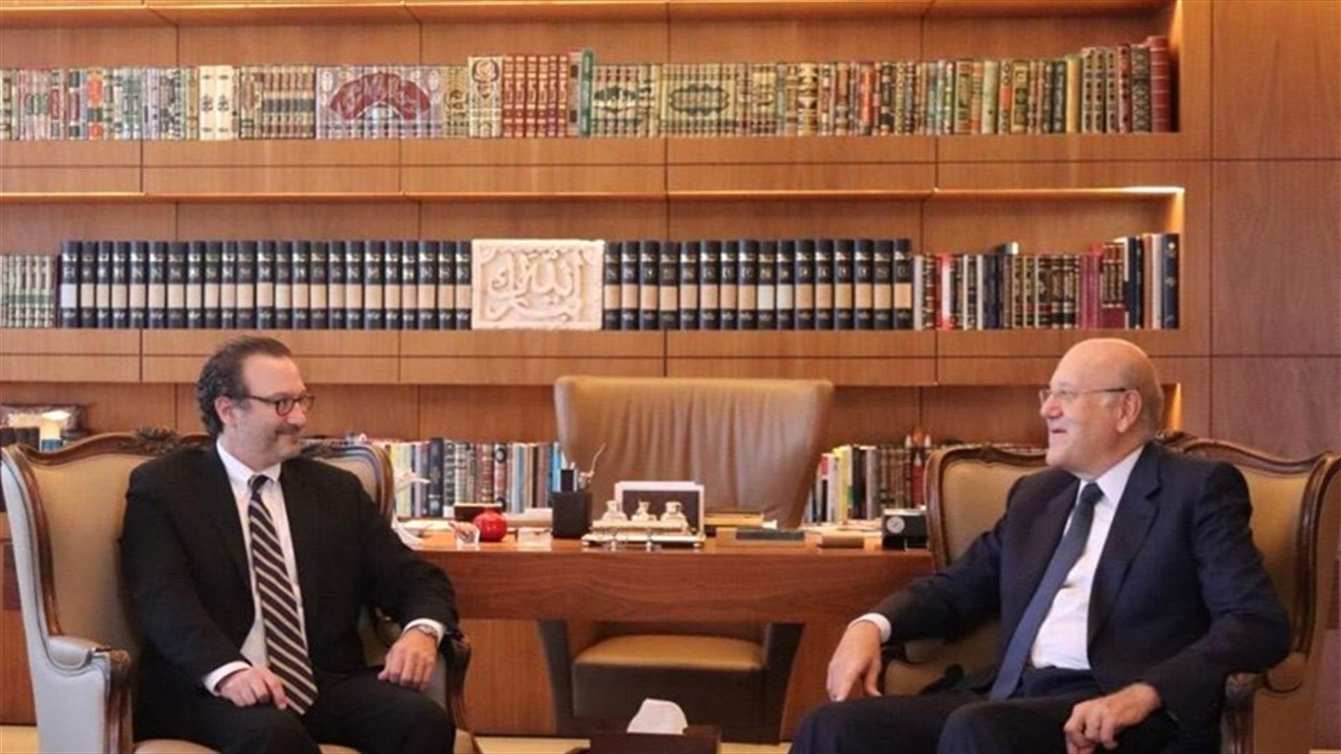 ميقاتي التقى شنكر في حضور السفيرة الاميركية
