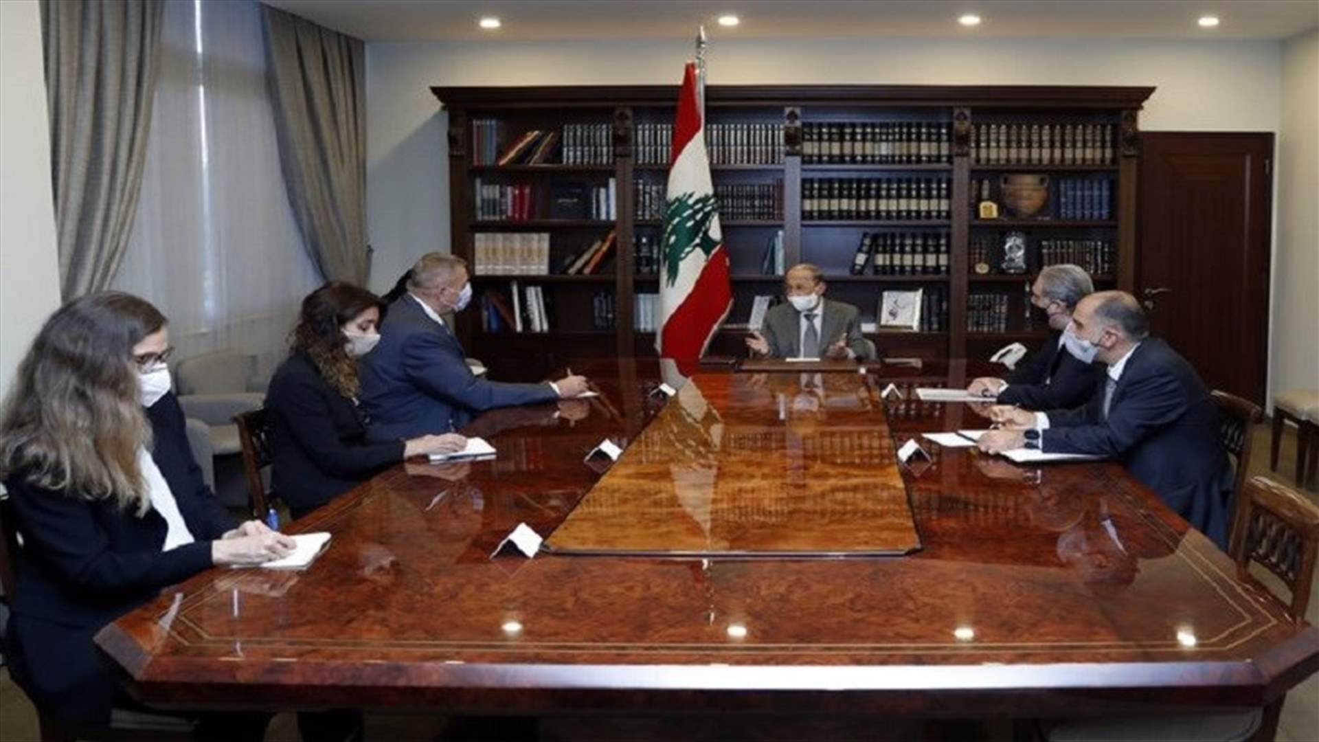 عون استقبل المنسق الخاص للامم المتحدة: نأمل في الوصول الى اتفاق يحفظ حقوق لبنان السيادية