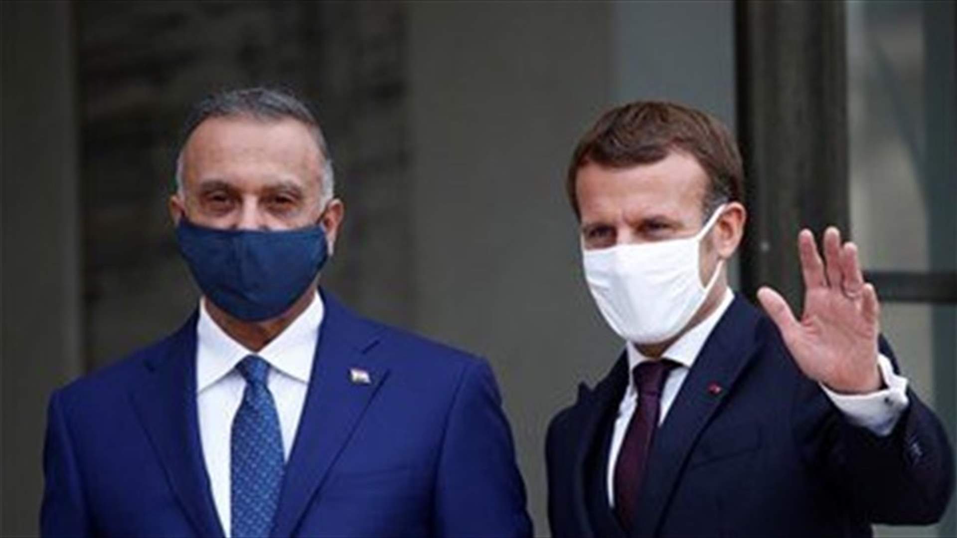 France&#39;s Macron, Iraq PM highlight importance of fight against terrorism