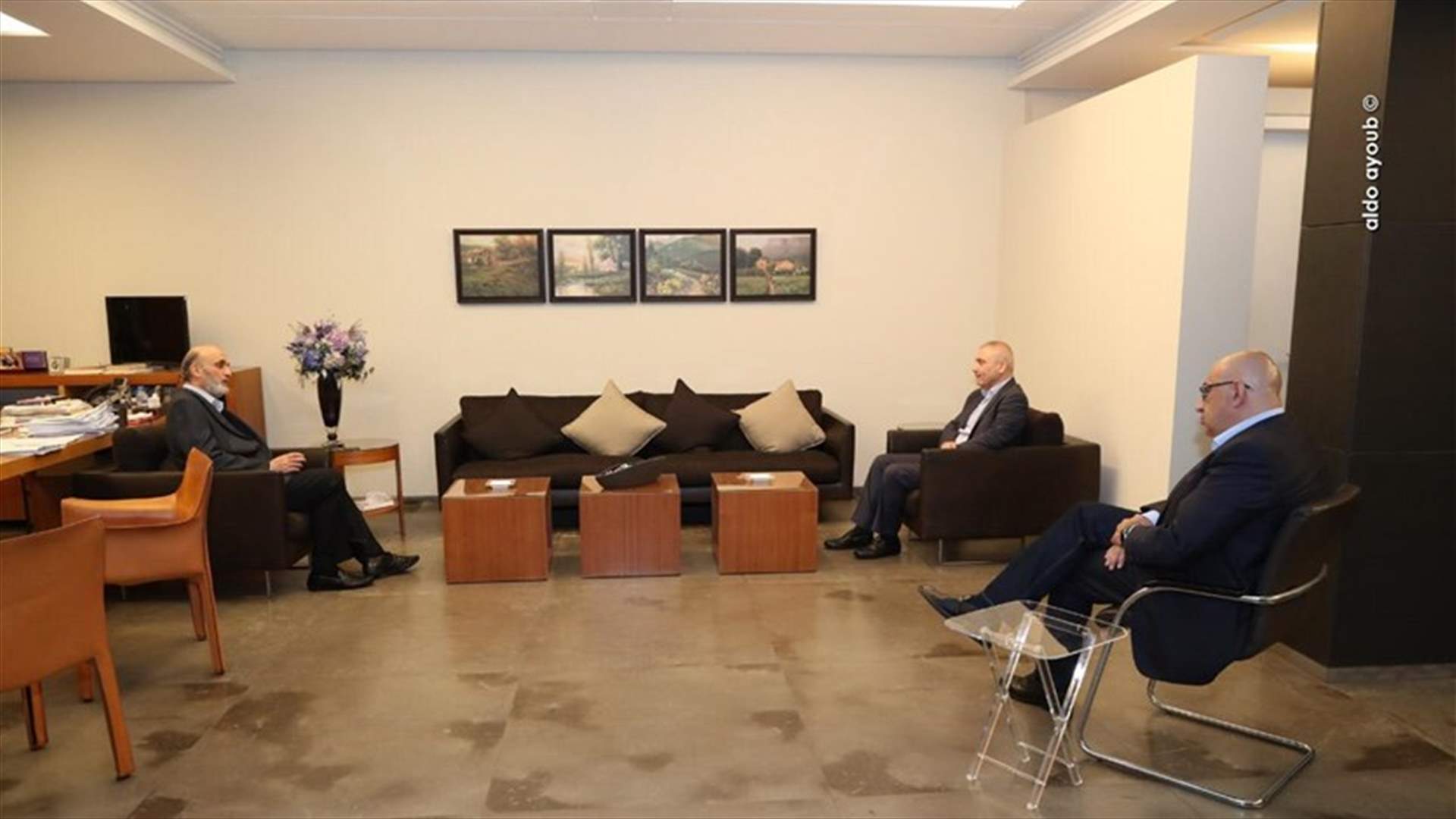 محفوض بعد لقائه جعجع: لا حل في لبنان إلا عبر استقالة رئيس الجمهورية والرئيس بري